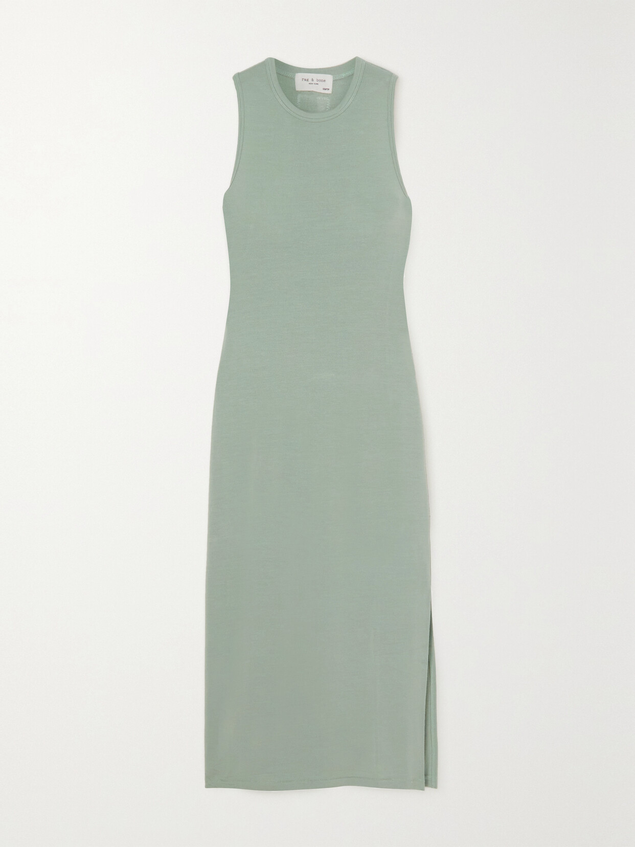 Shop Rag & Bone Sydney Stretch-modal Jersey Dress In Green