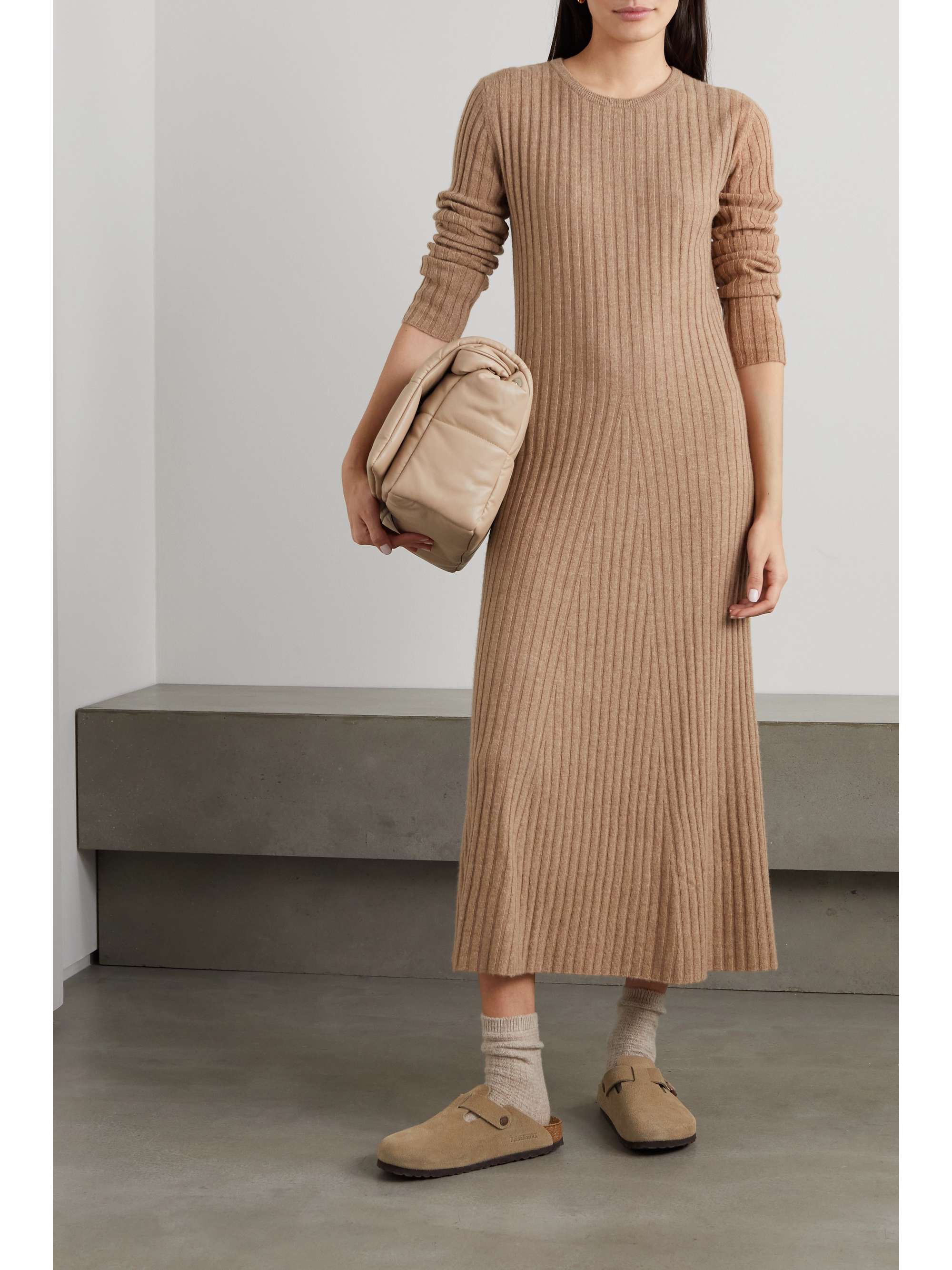 cashmere midi dress