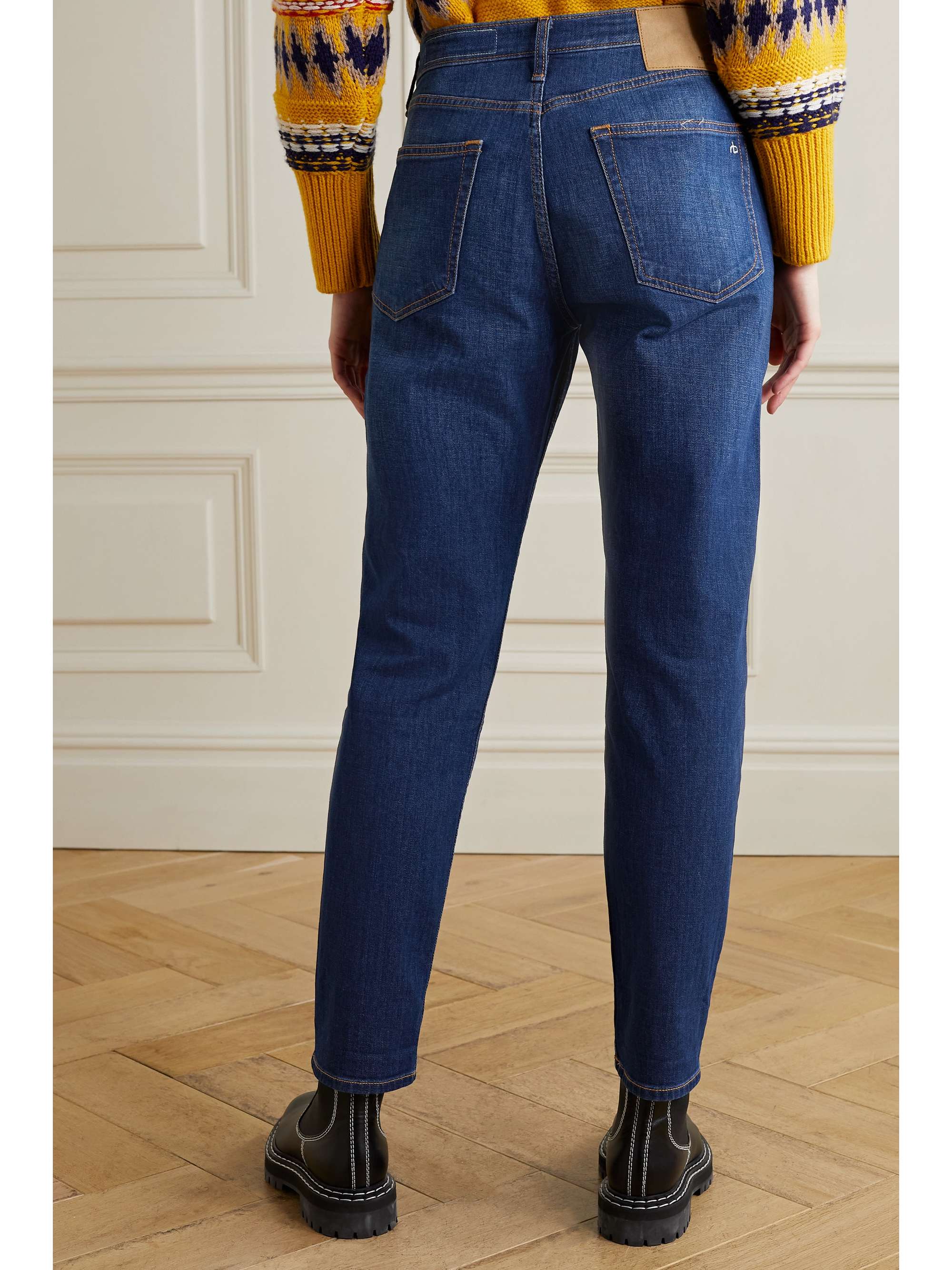 Rosa mid-rise straight-leg jeans