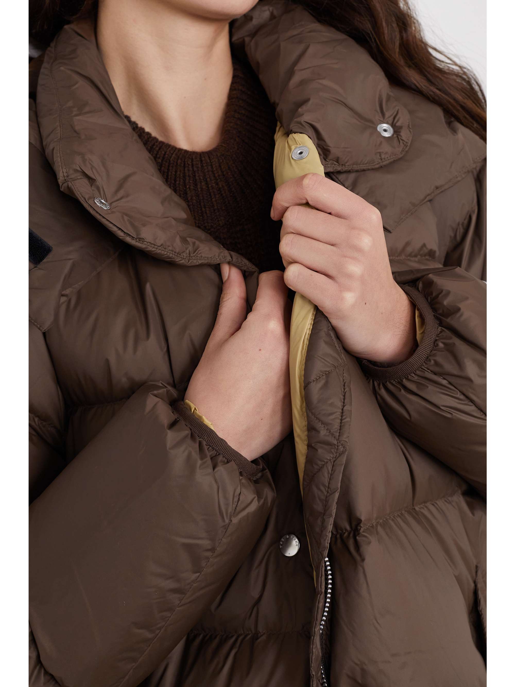 RAG & BONE Joelle hooded quilted shell down coat