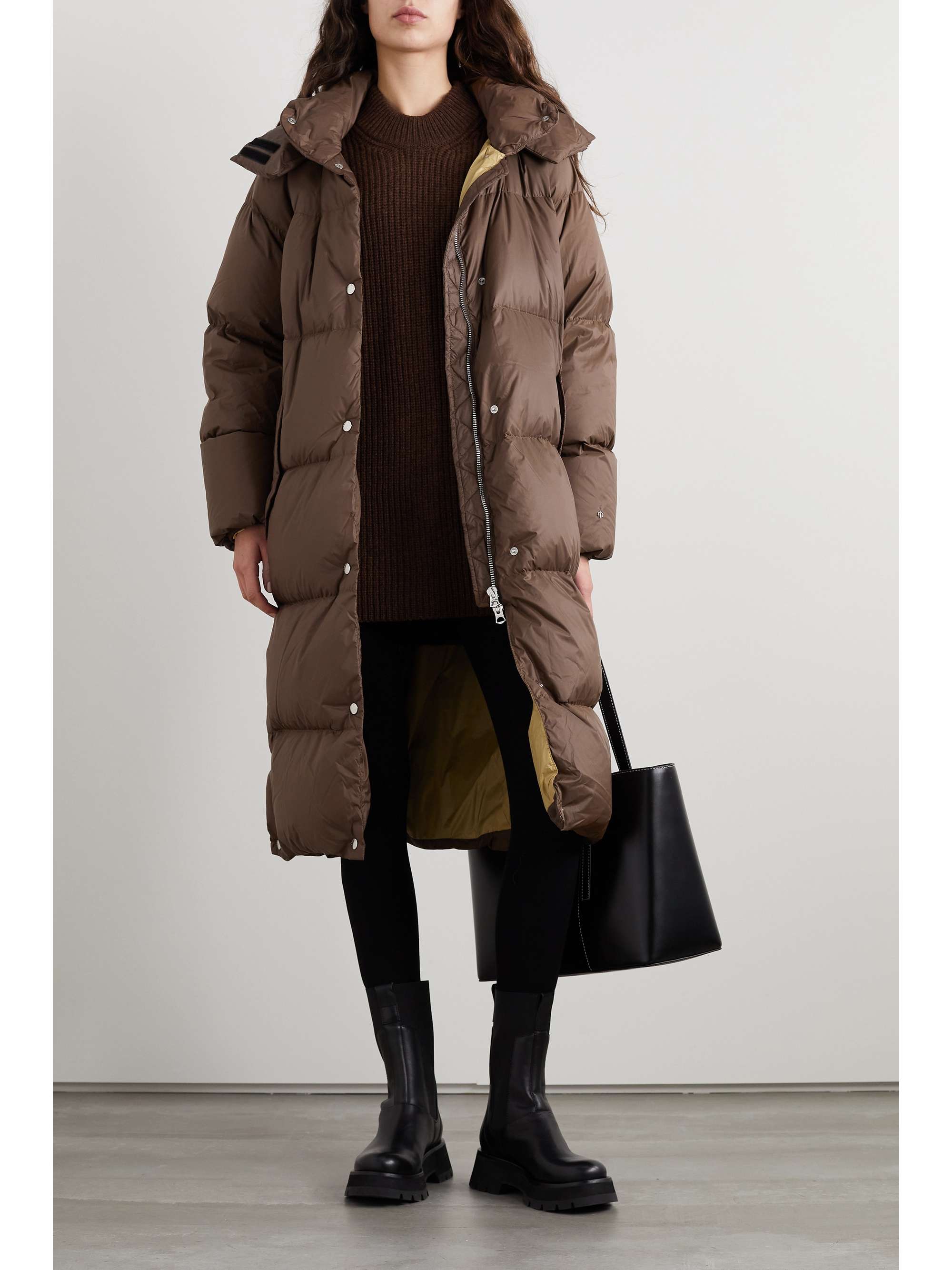 Brown Joelle hooded quilted shell down coat | RAG & BONE | NET-A-PORTER