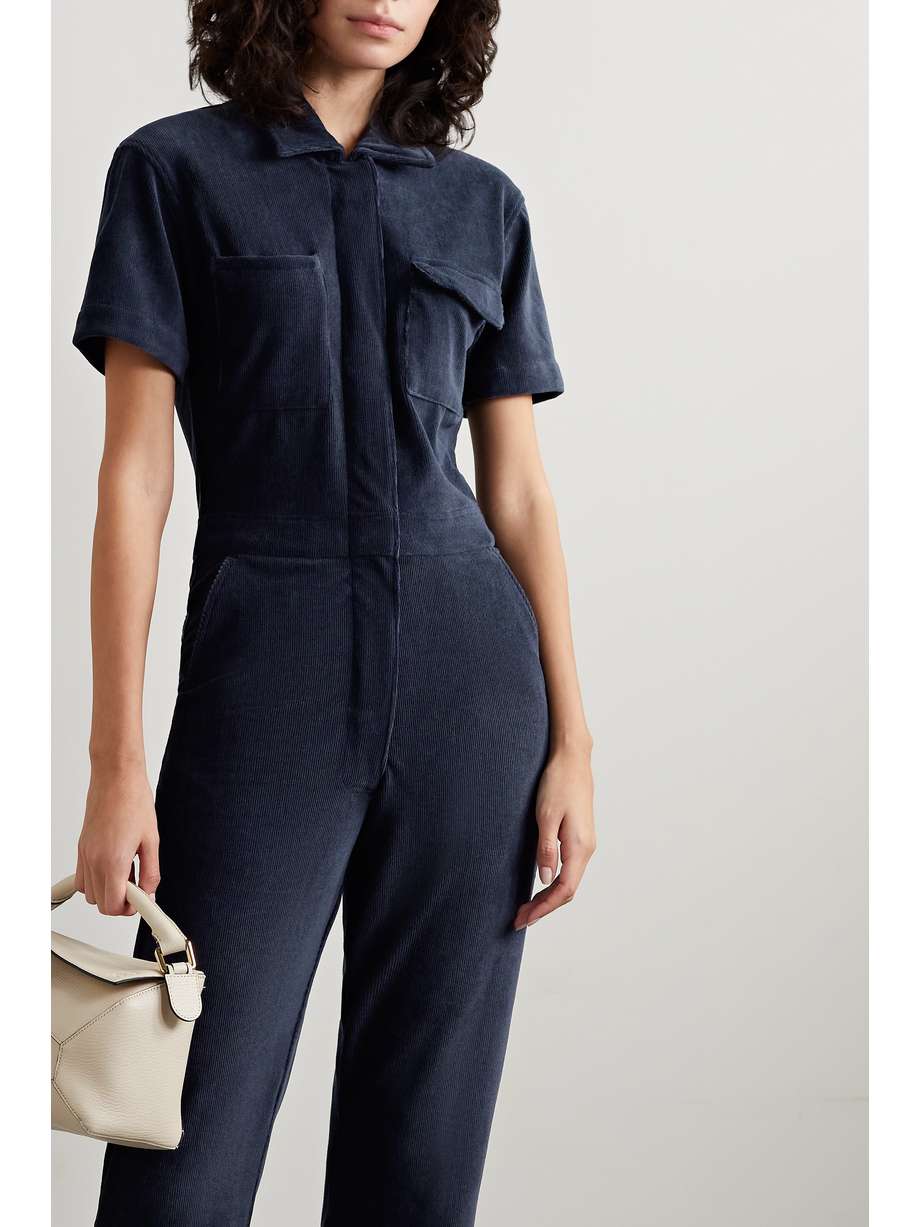 RIVET UTILITY Worker corduroy jumpsuit NETAPORTER