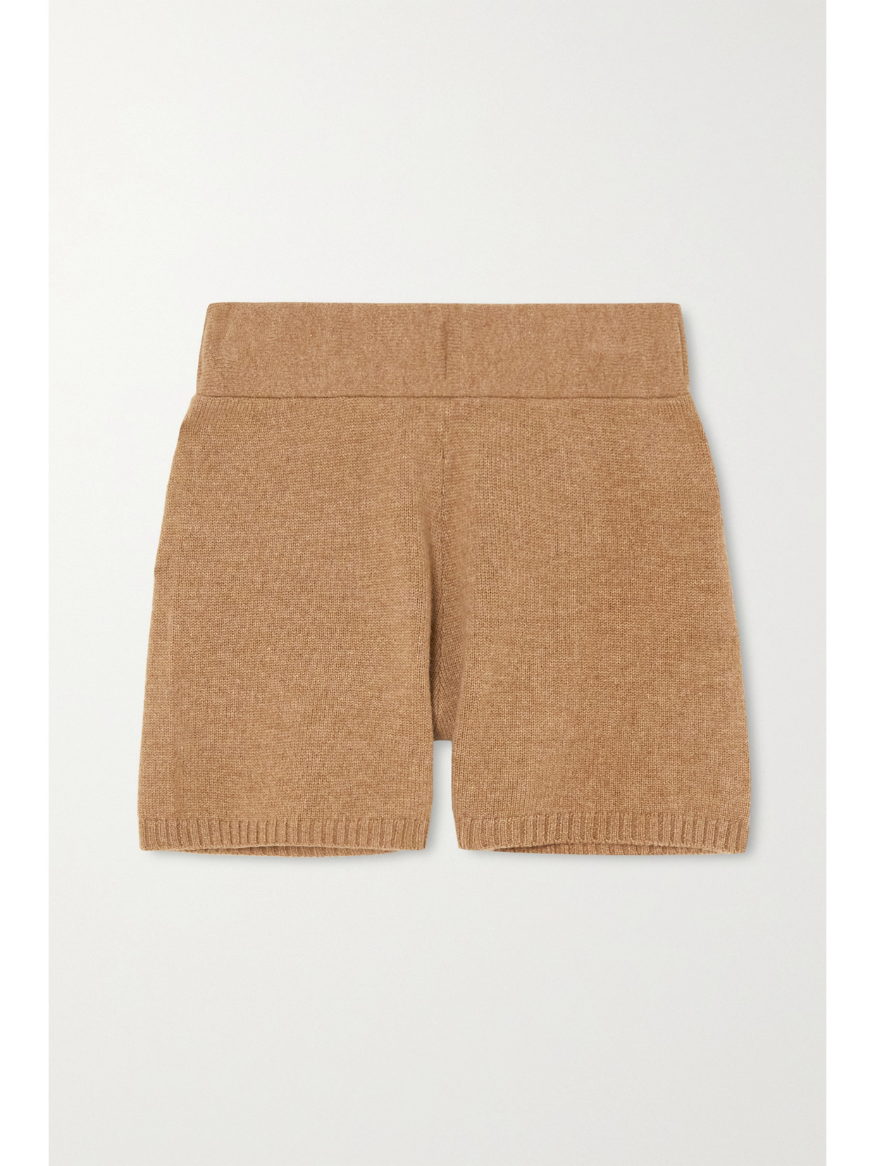 ショートパンツ LISA YANG Women Shorts  Burmudas 202143TO BROWN Lisa Yang Winnie High-waisted Knitted Shorts In Brown | ModeSens