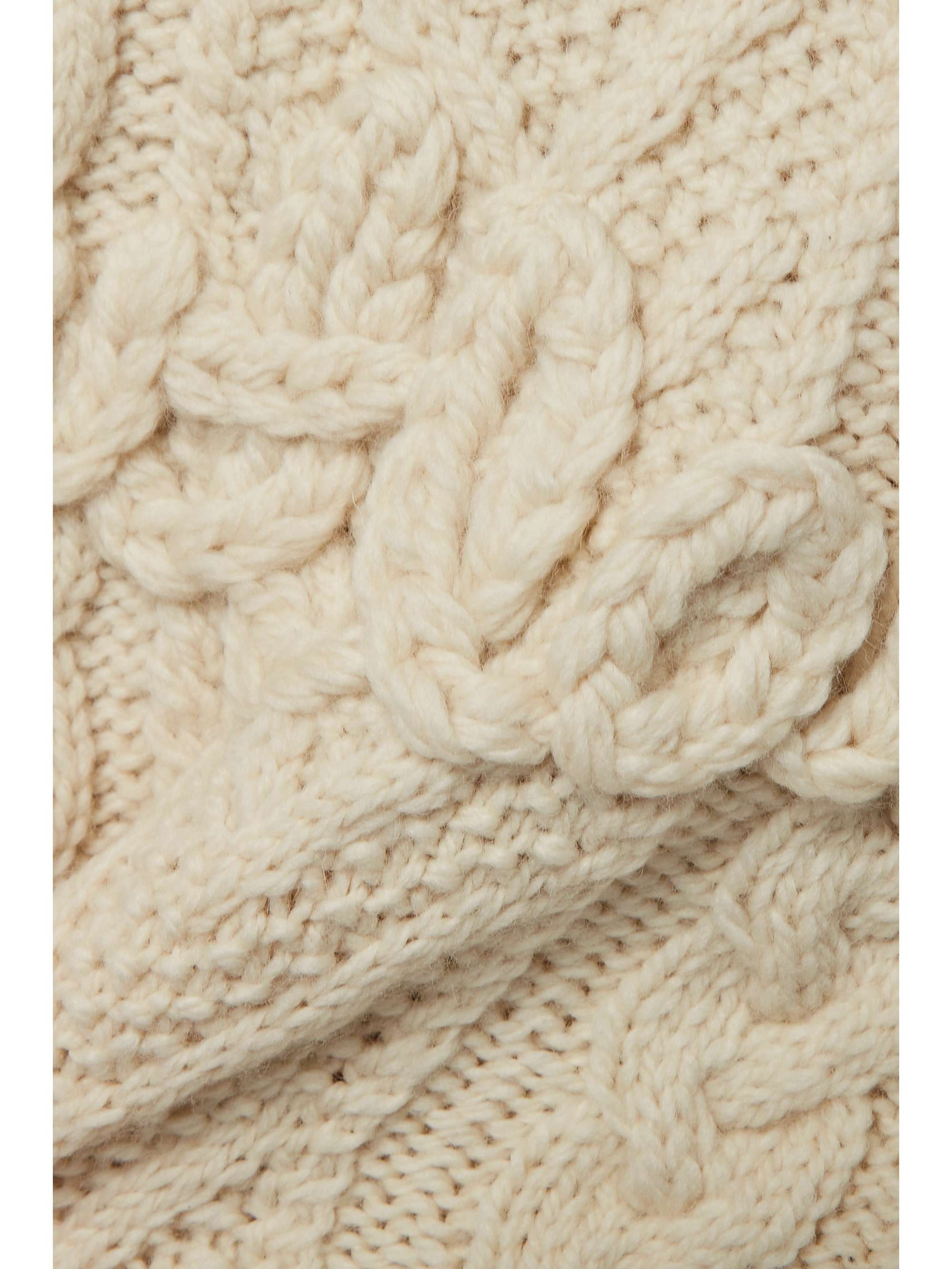 LINGUA FRANCA Outlaw cable-knit wool vest