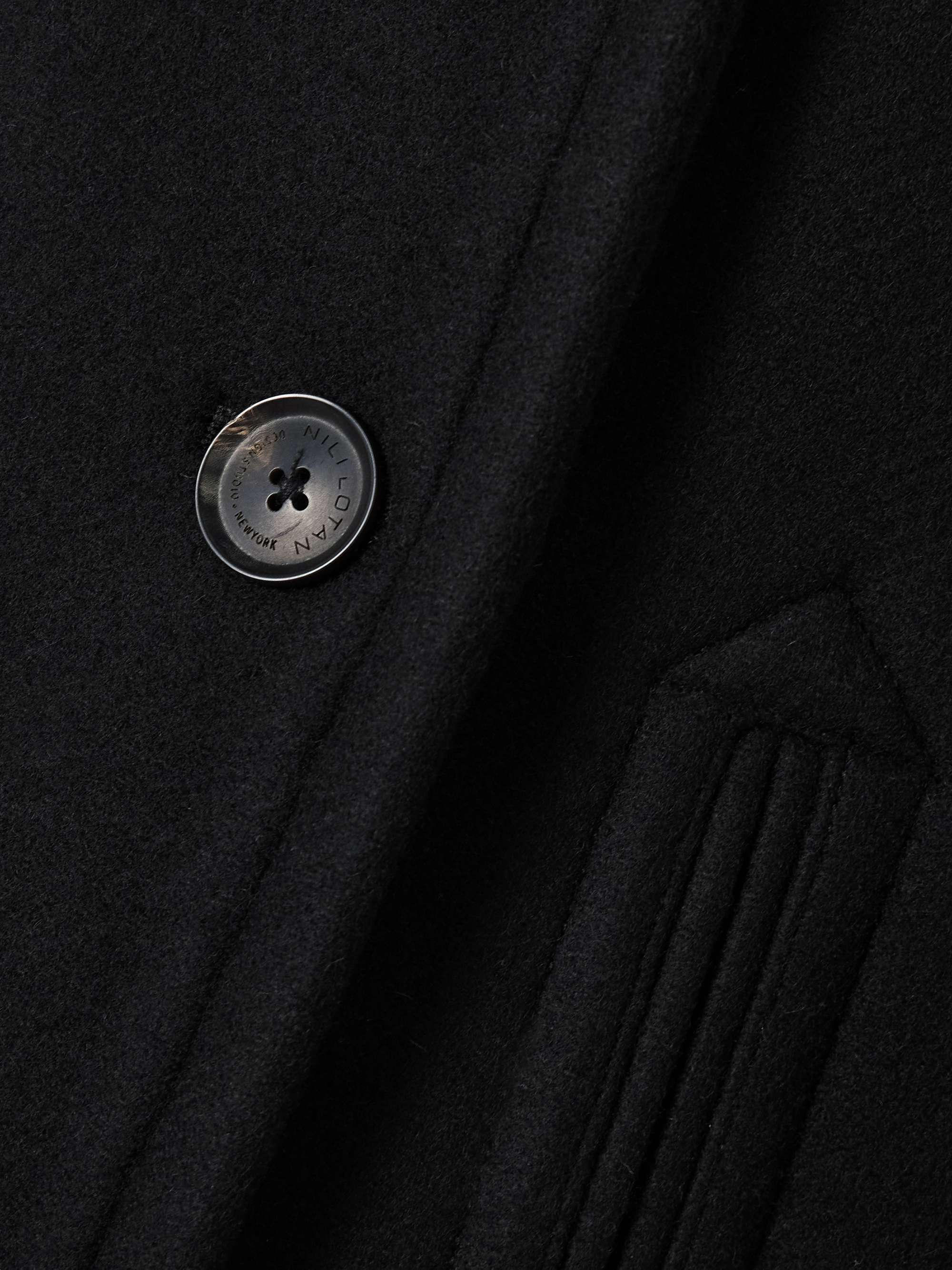 NILI LOTAN Cash double-breasted wool coat