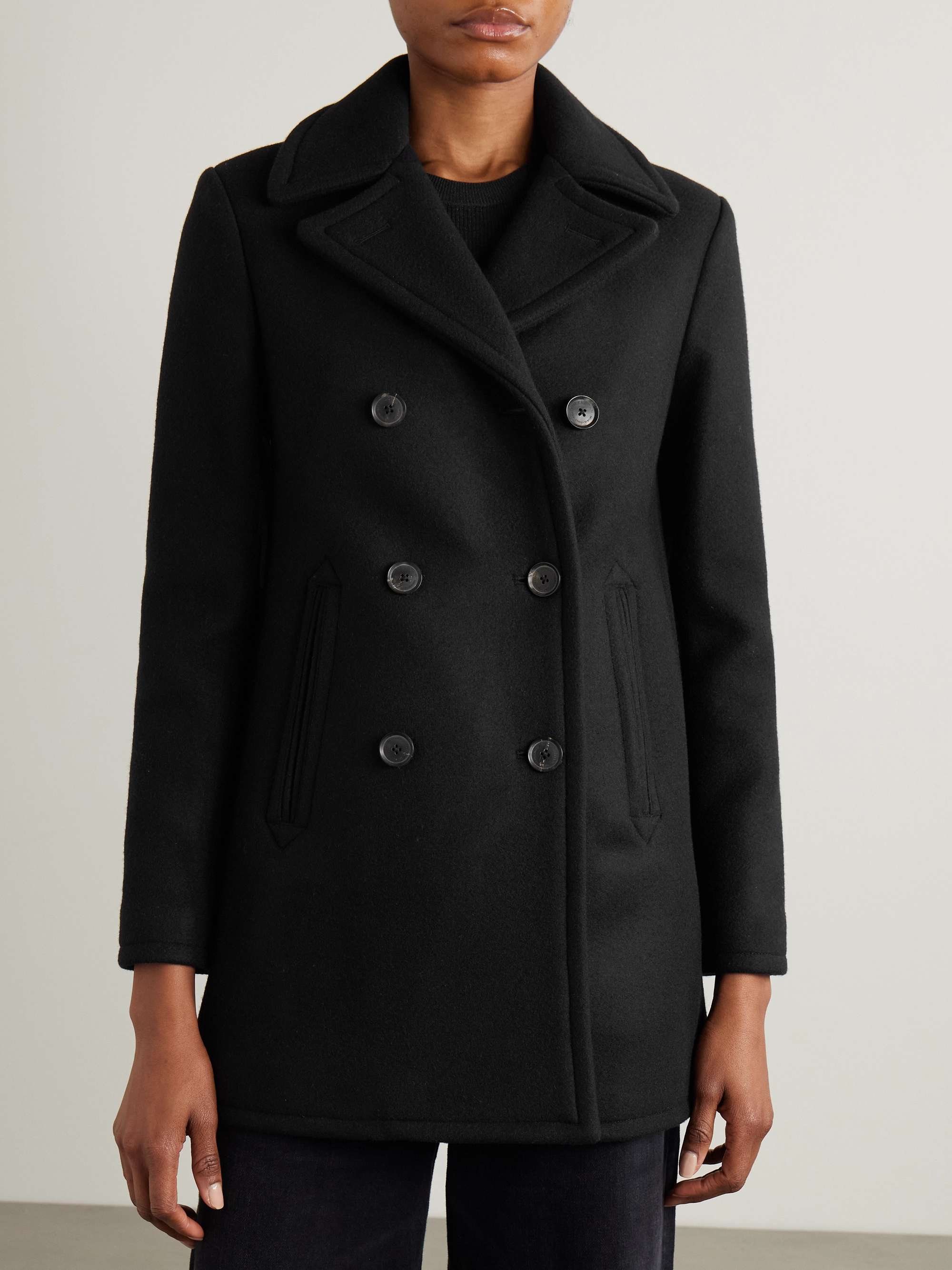 NILI LOTAN Cash double-breasted wool coat