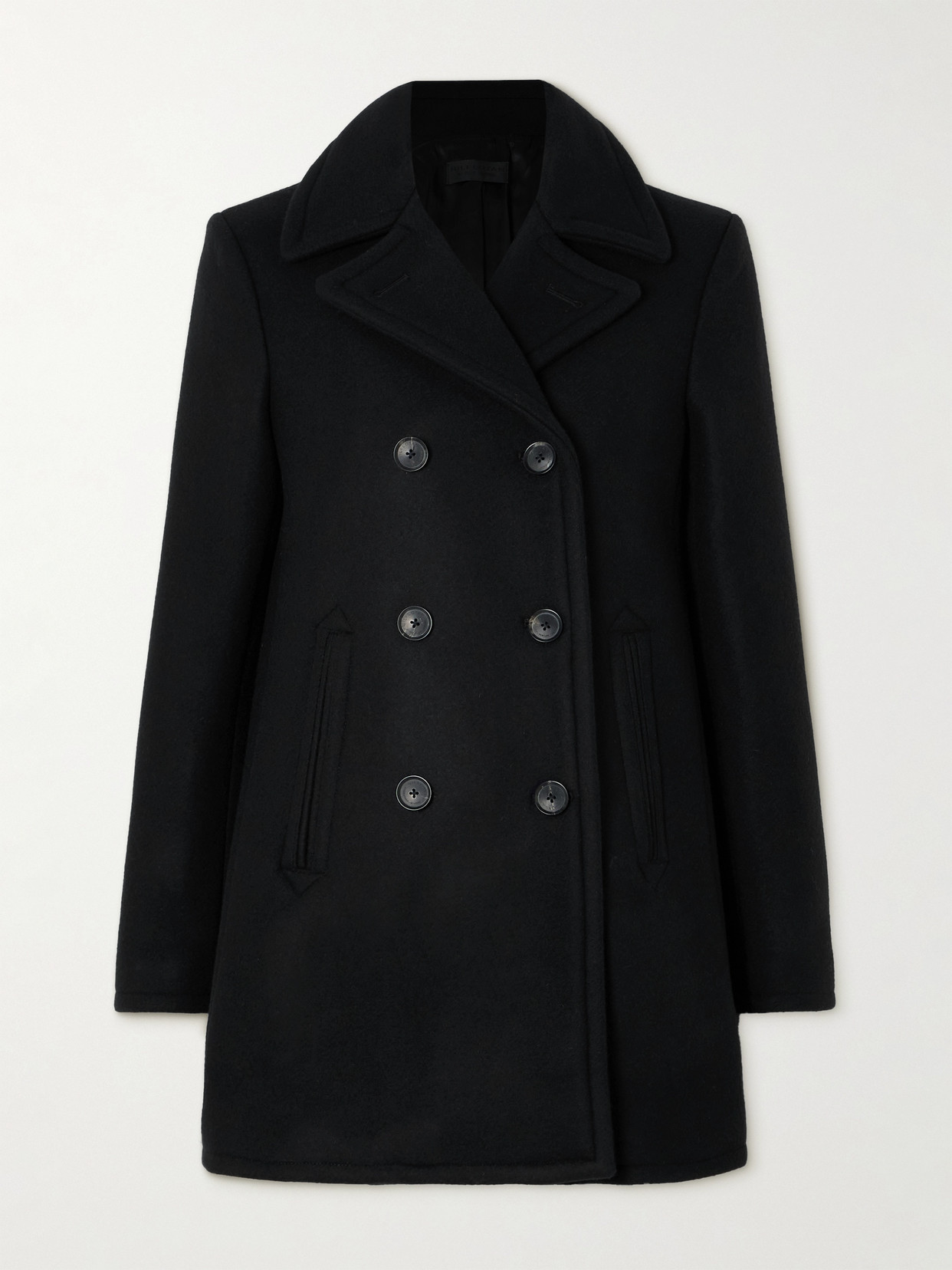 Nili Lotan Women's Cash Double-breasted Wool Peacoat In Black