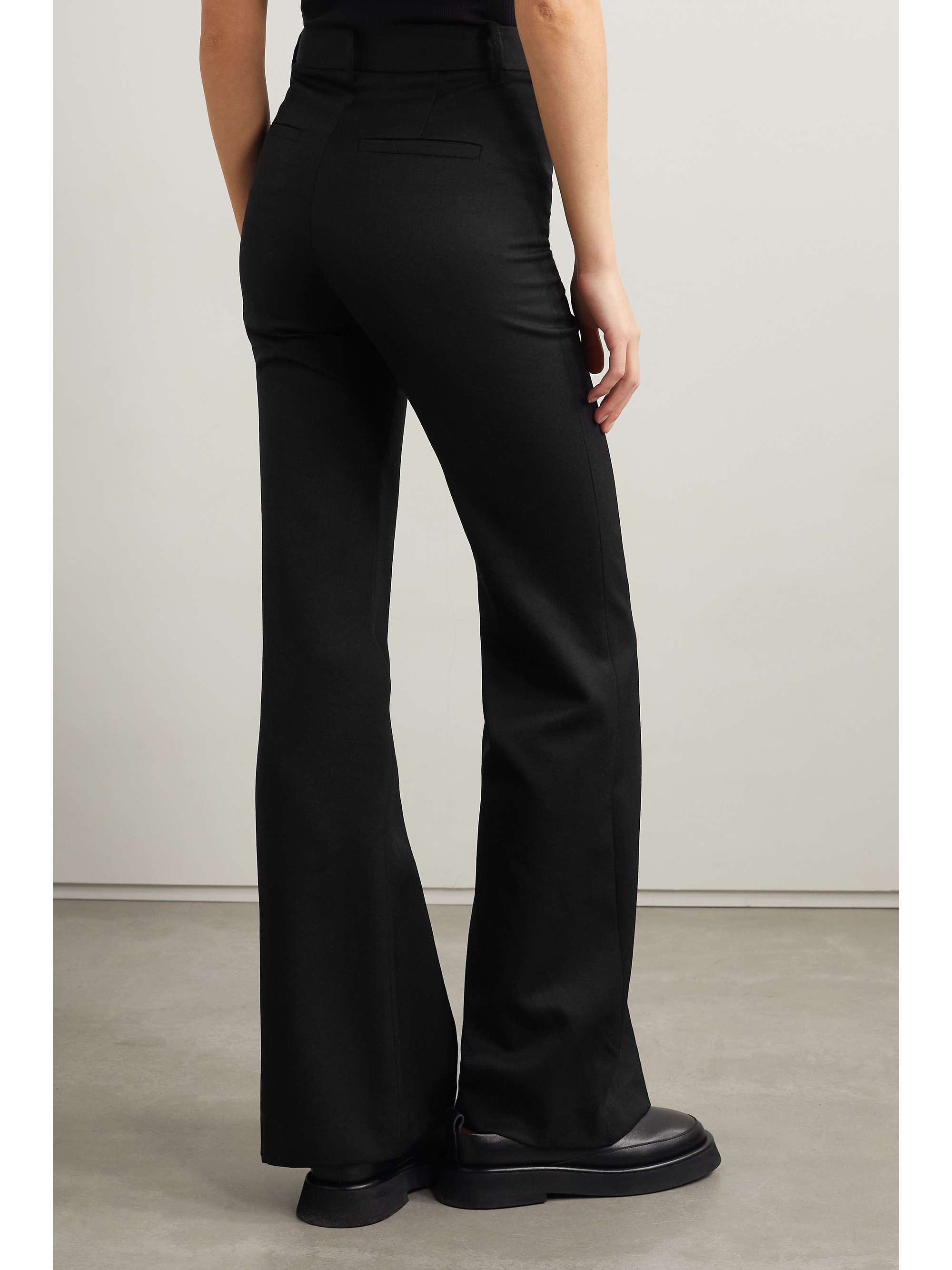 NILI LOTAN Arielle wool-twill flared pants