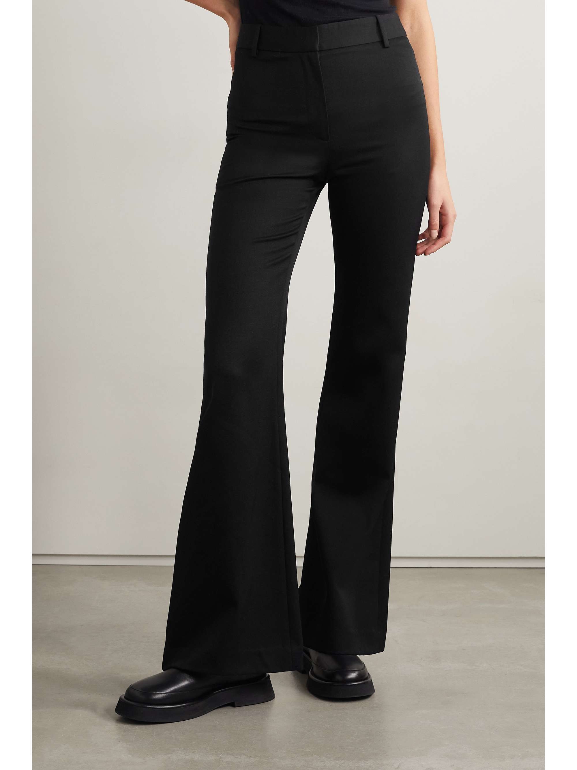NILI LOTAN Arielle wool-twill flared pants
