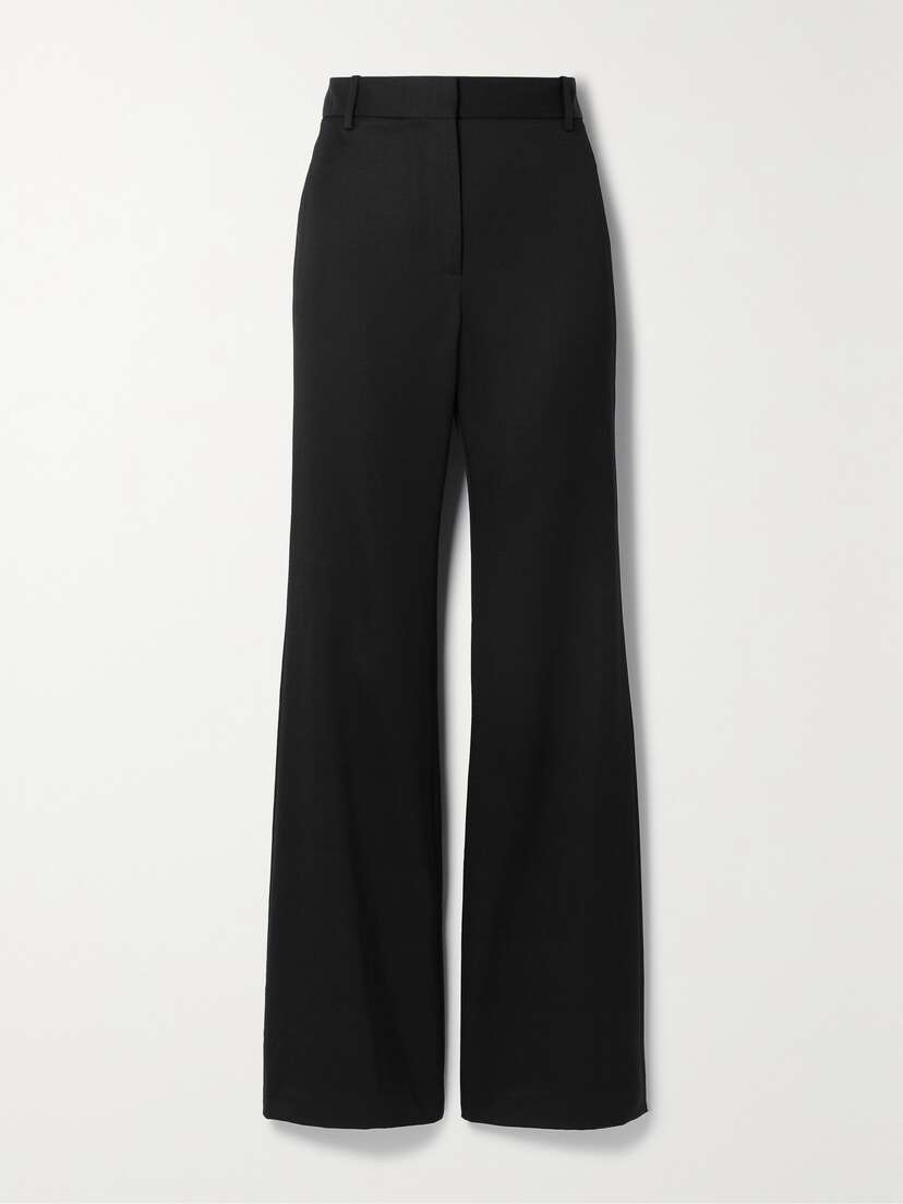 Nili Lotan Arielle Wool-twill Flared Pants