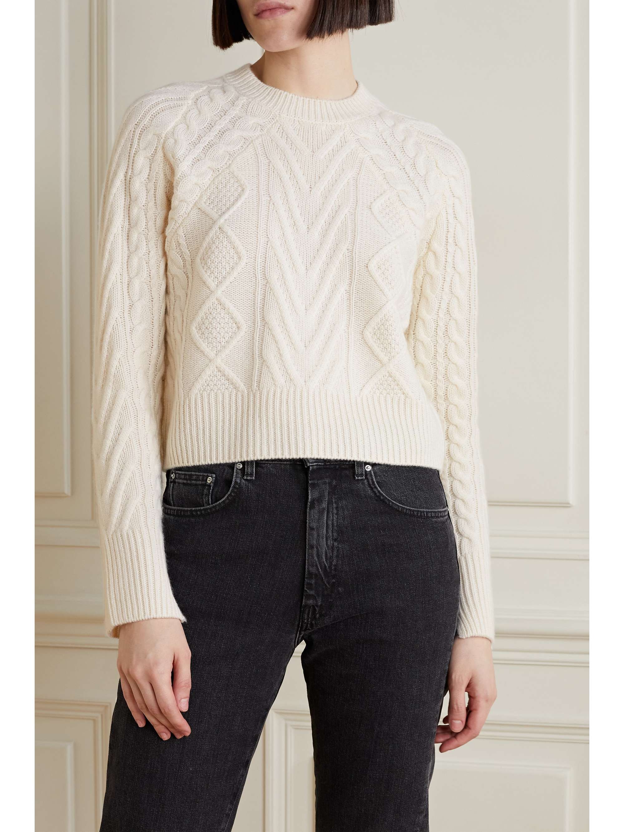 Pierce cable-knit cashmere sweater