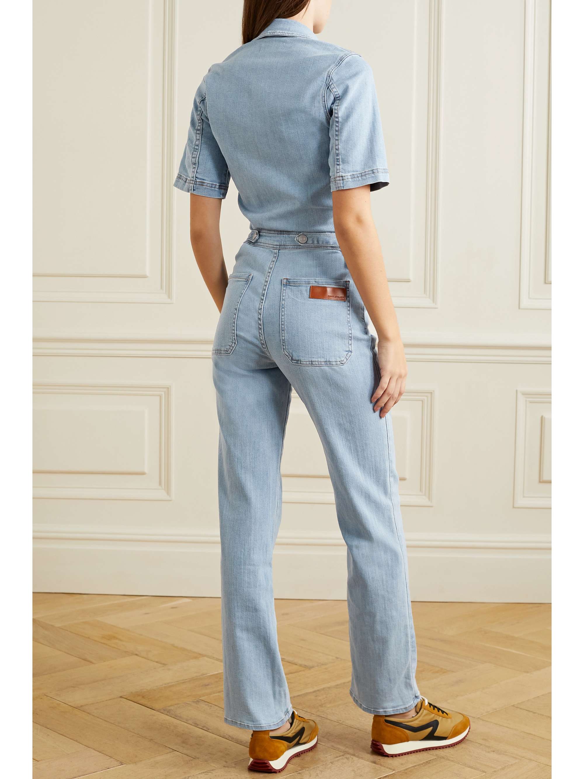 Light denim Rowdy stretch-denim 