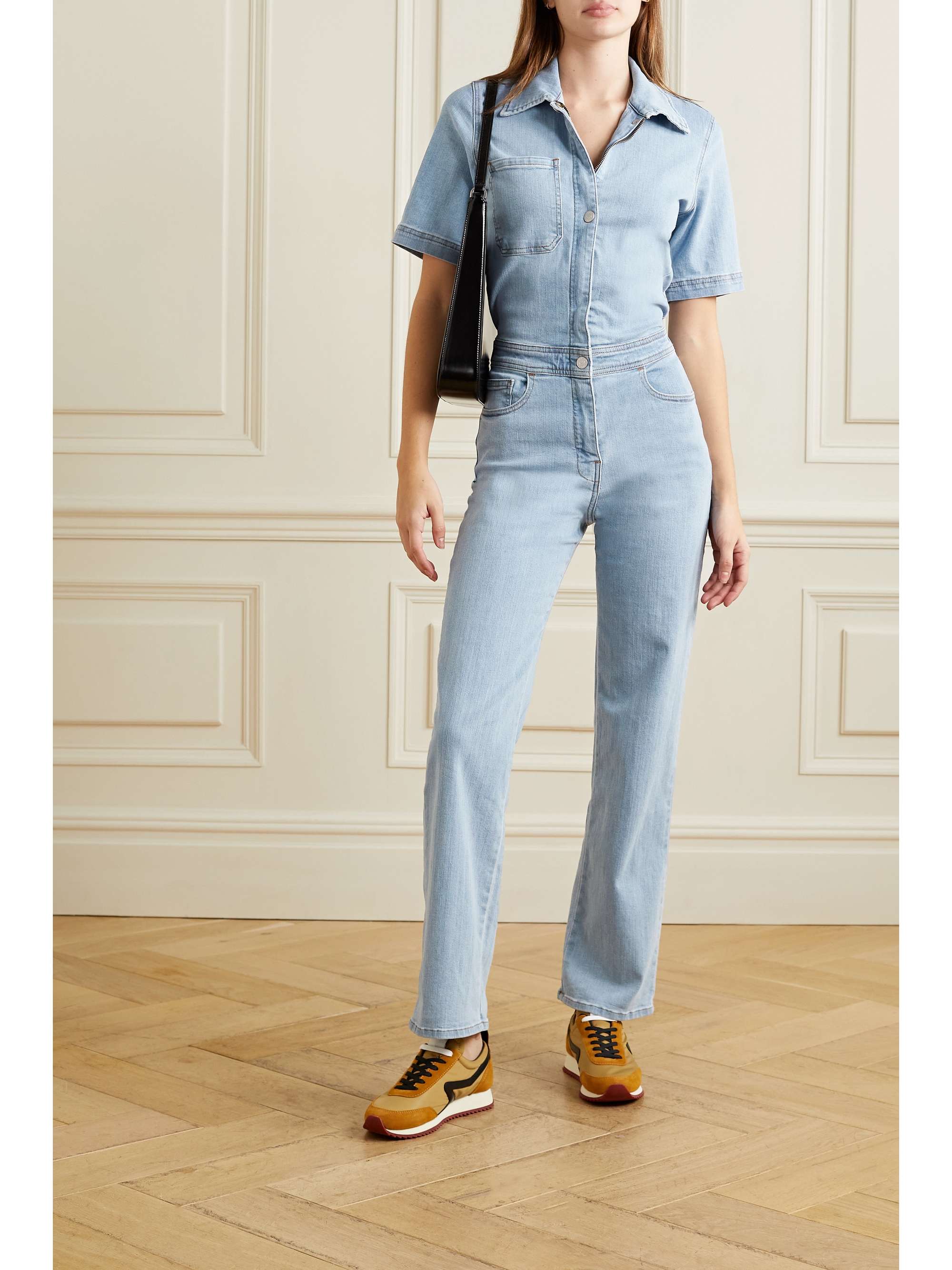 Rivet Utility - Rowdy Stretch-denim Jumpsuit - Blue - small - Net a Porter