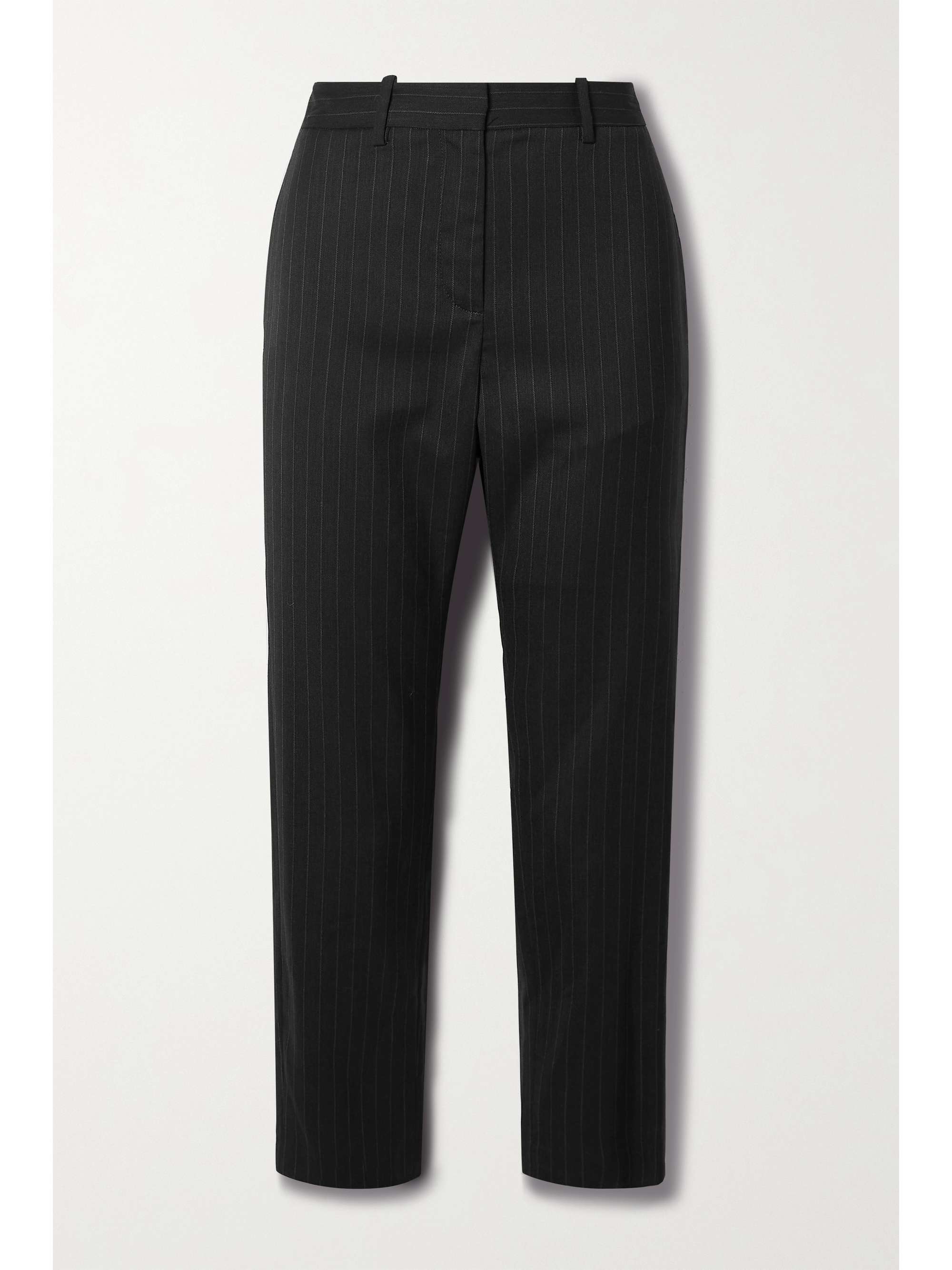 Charcoal Tel Aviv striped wool-blend 