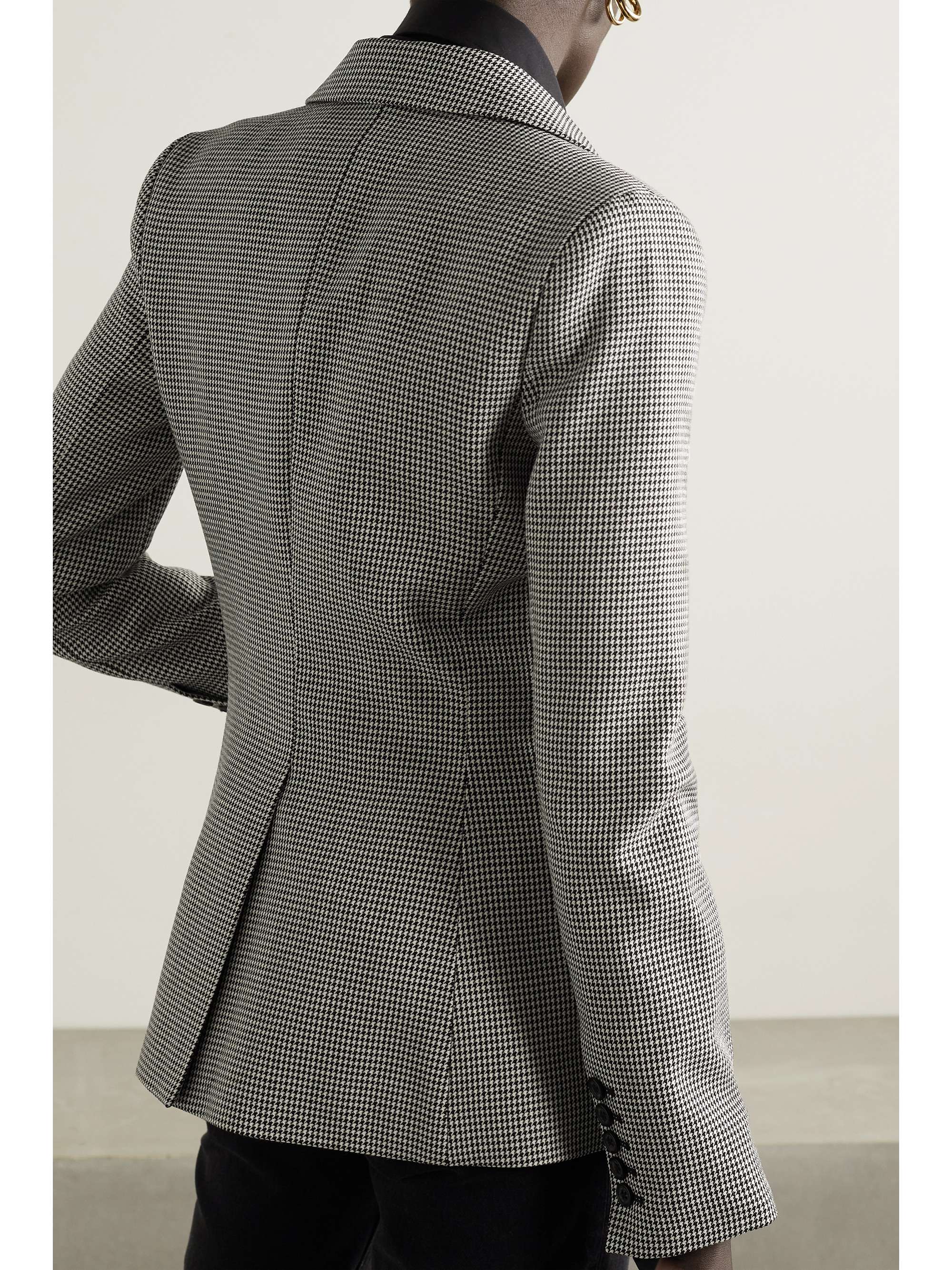 long houndstooth blazer