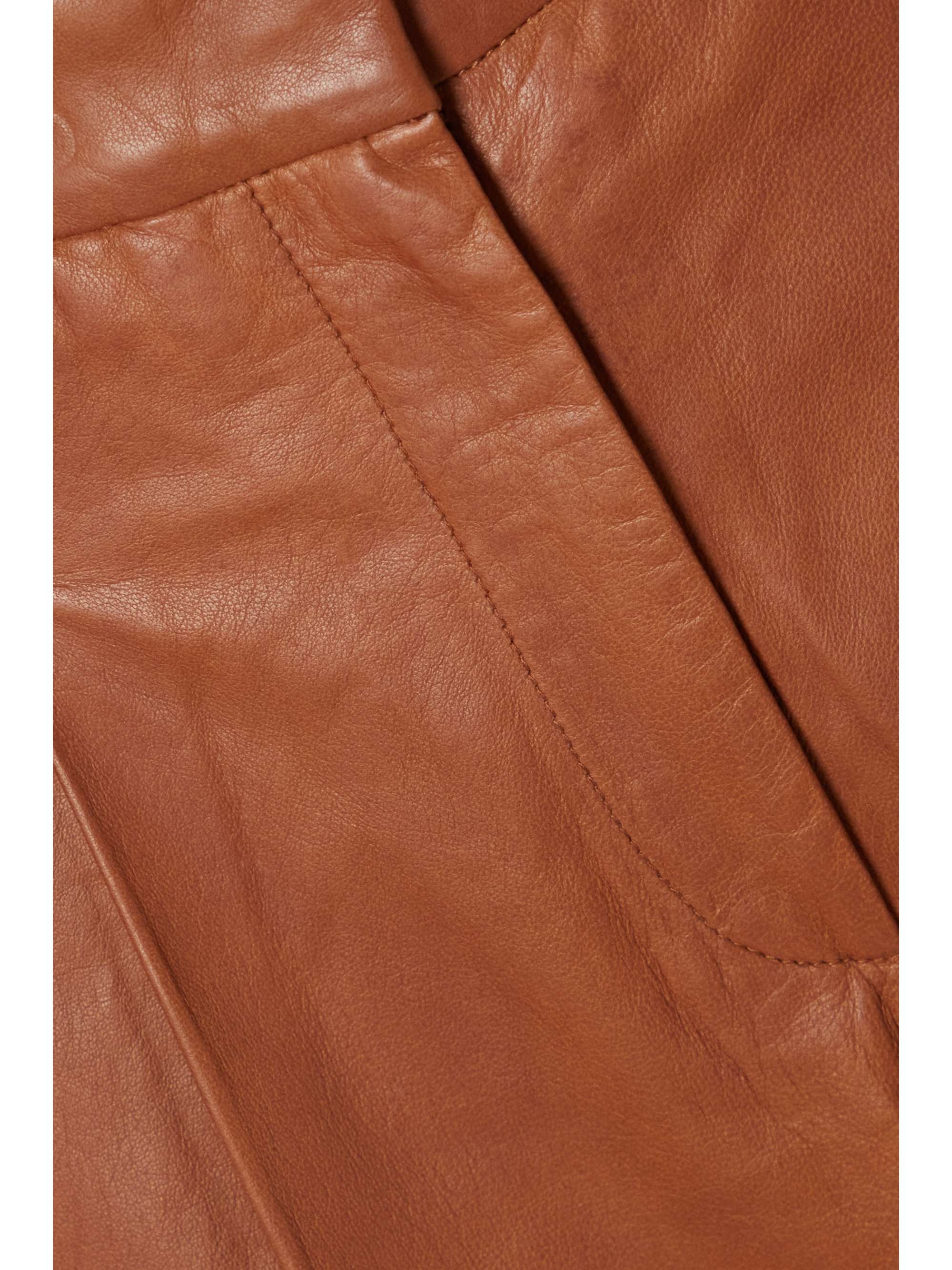 RAG & BONE Leslie pleated leather wide-leg pants
