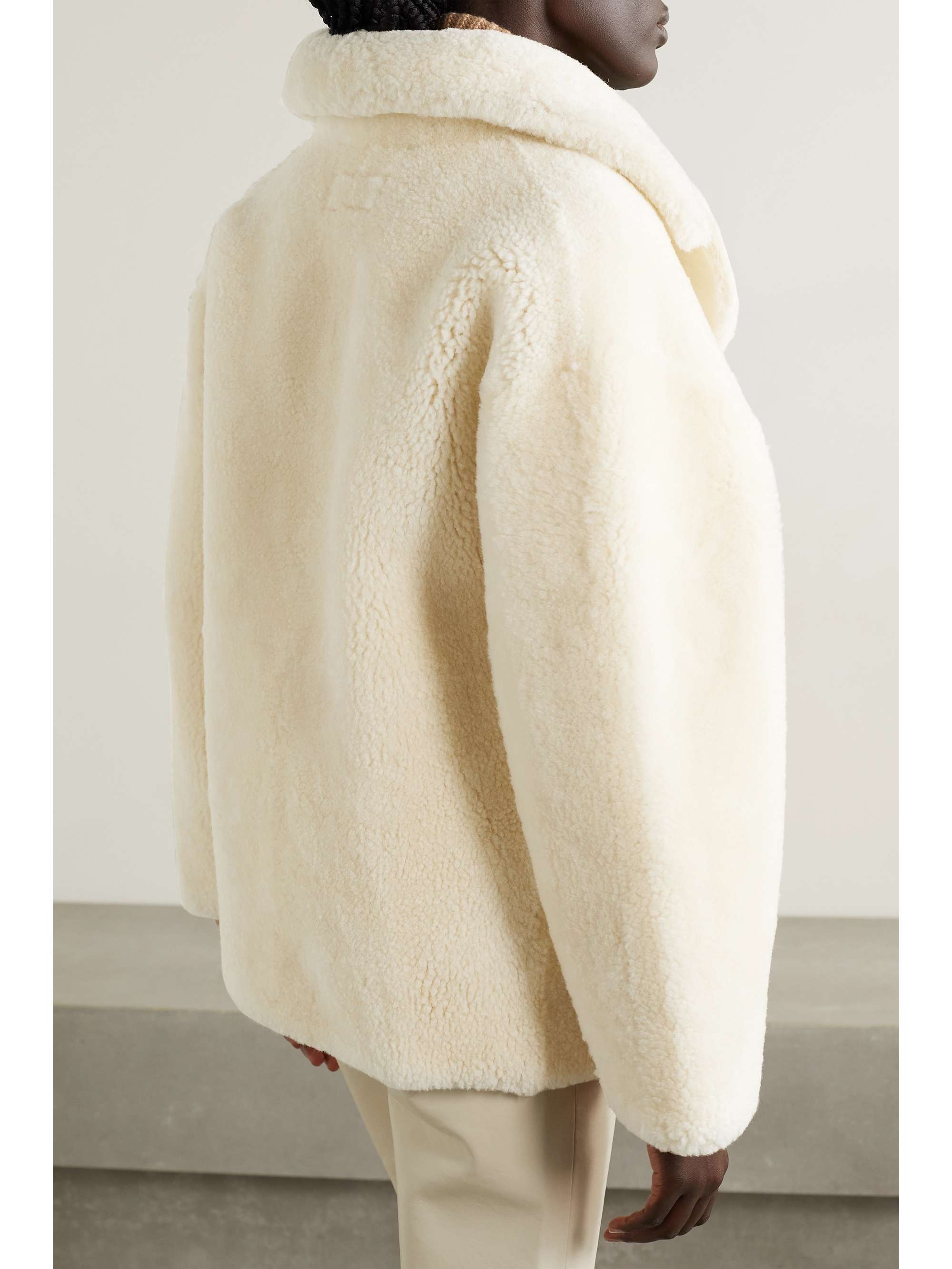 NILI LOTAN Addie double-breasted shearling jacket