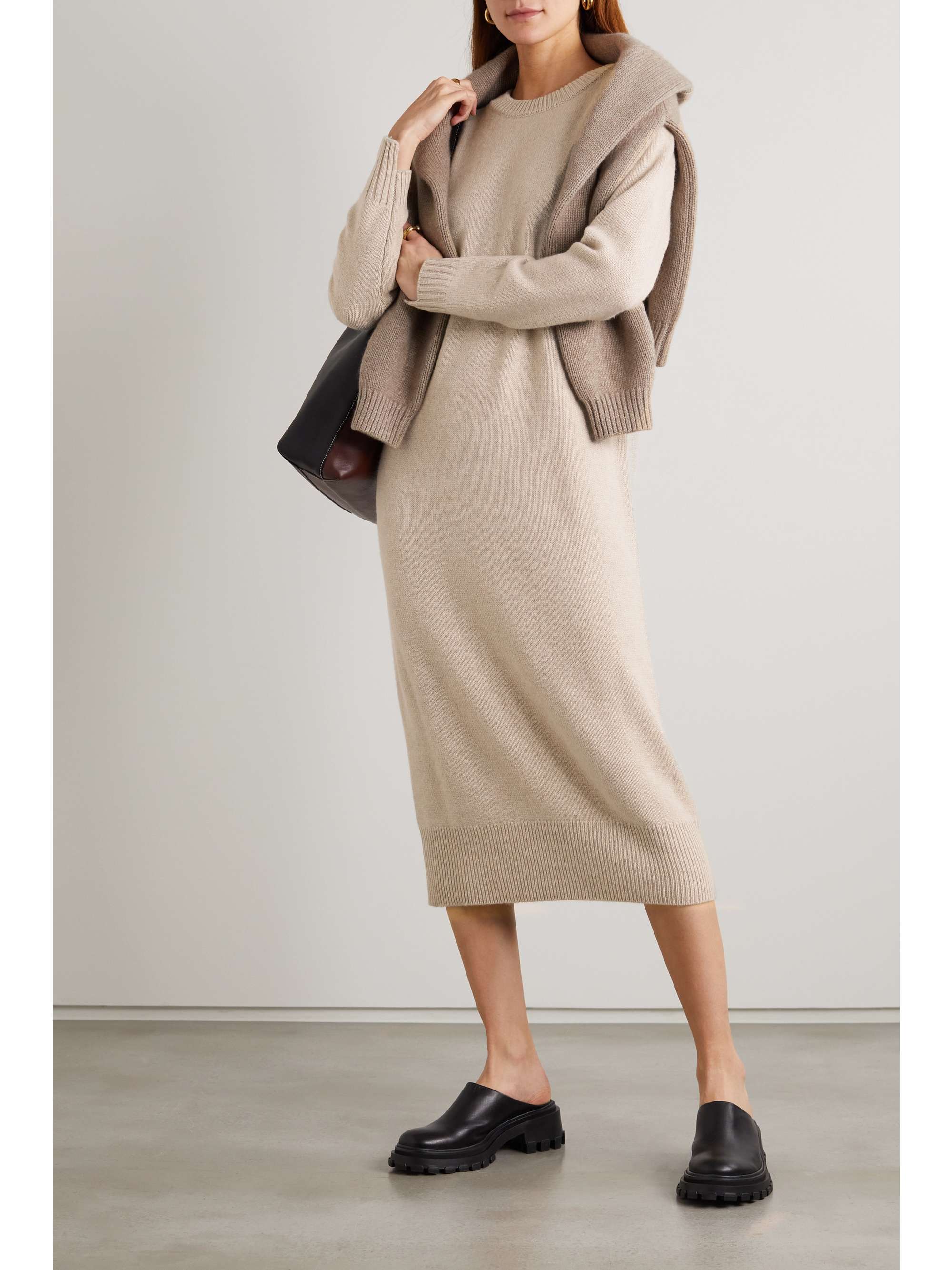 cashmere midi dress