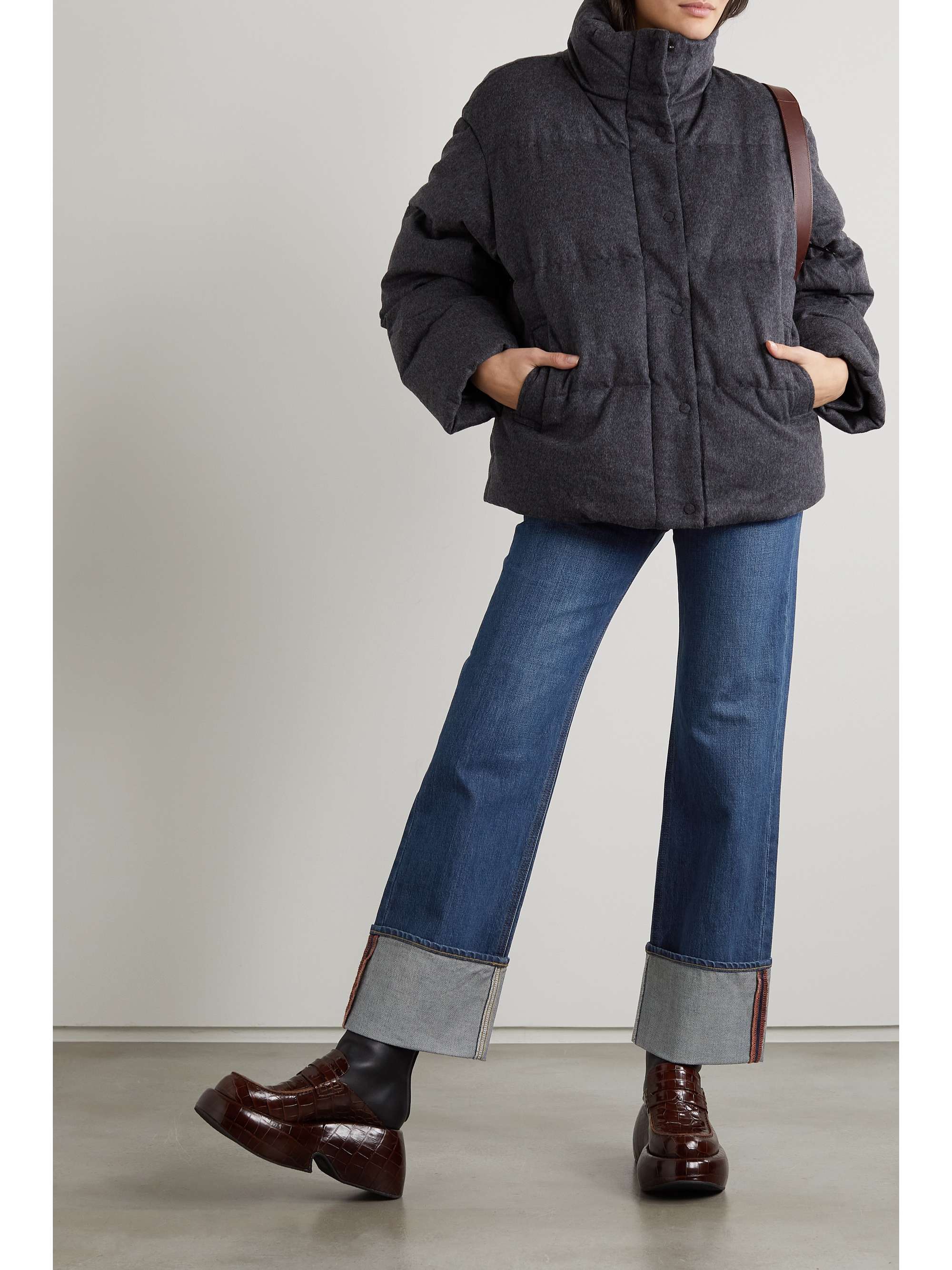 Dark denim + NET SUSTAIN The Carnelian 