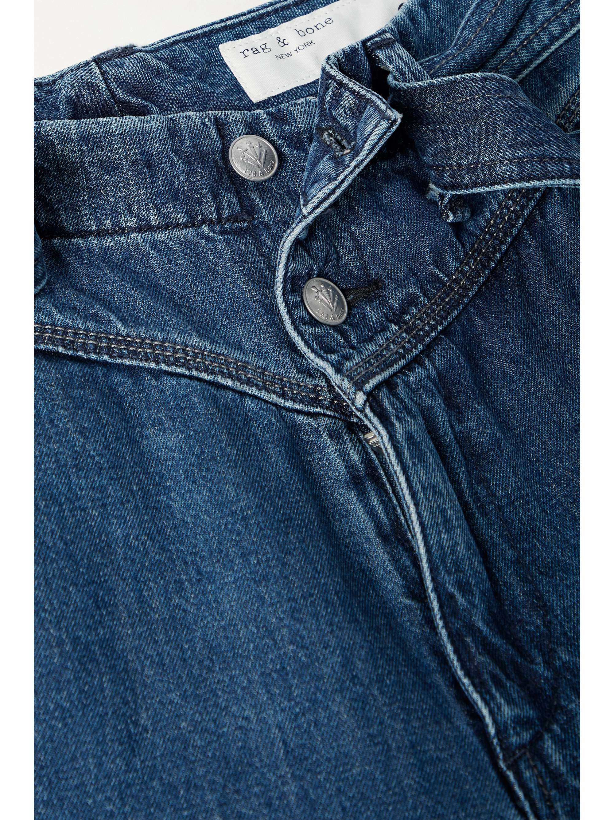 RAG & BONE Mia belted high-rise straight-leg jeans