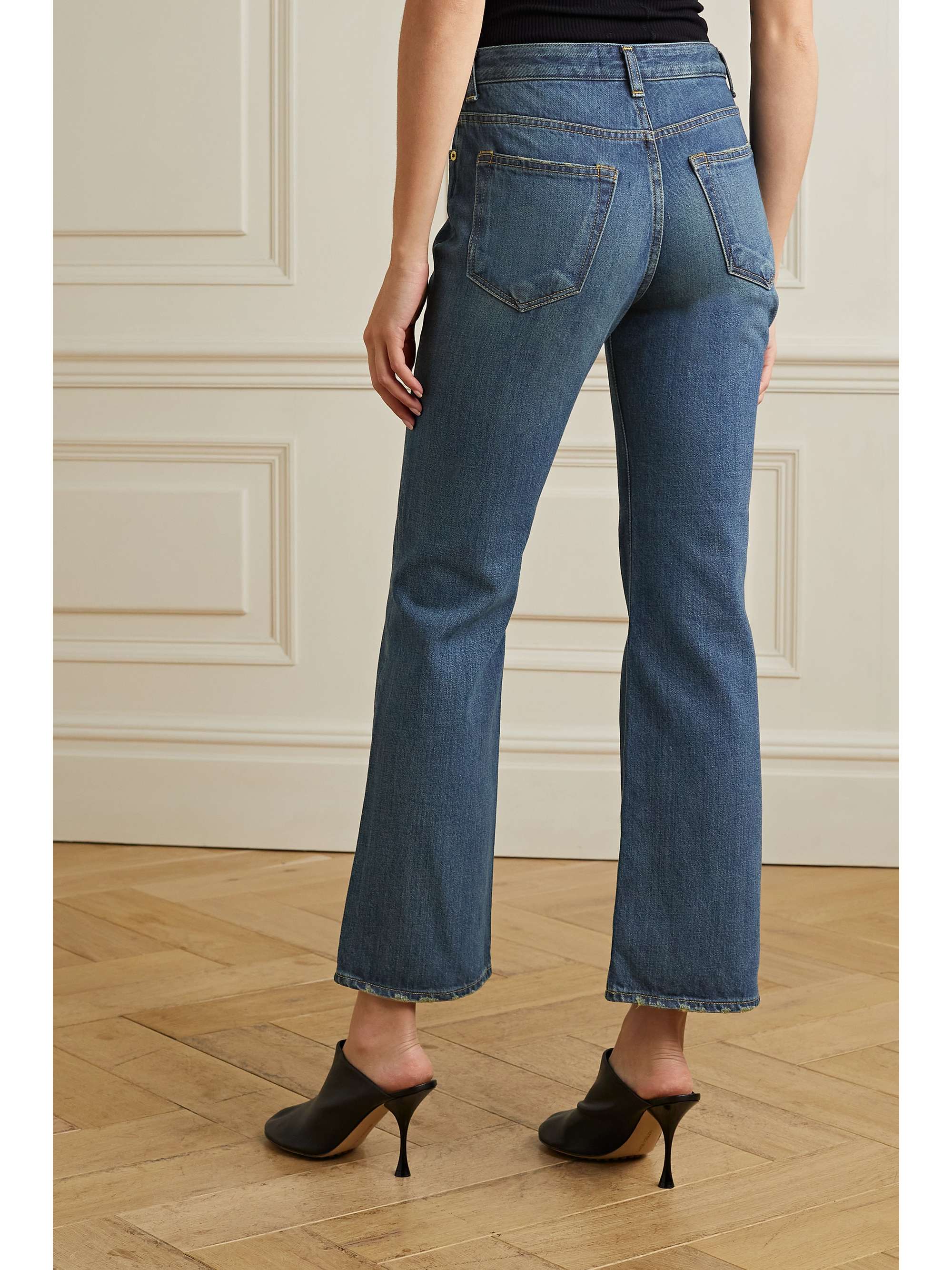 Amethyst mid-rise flared jeans | TU 