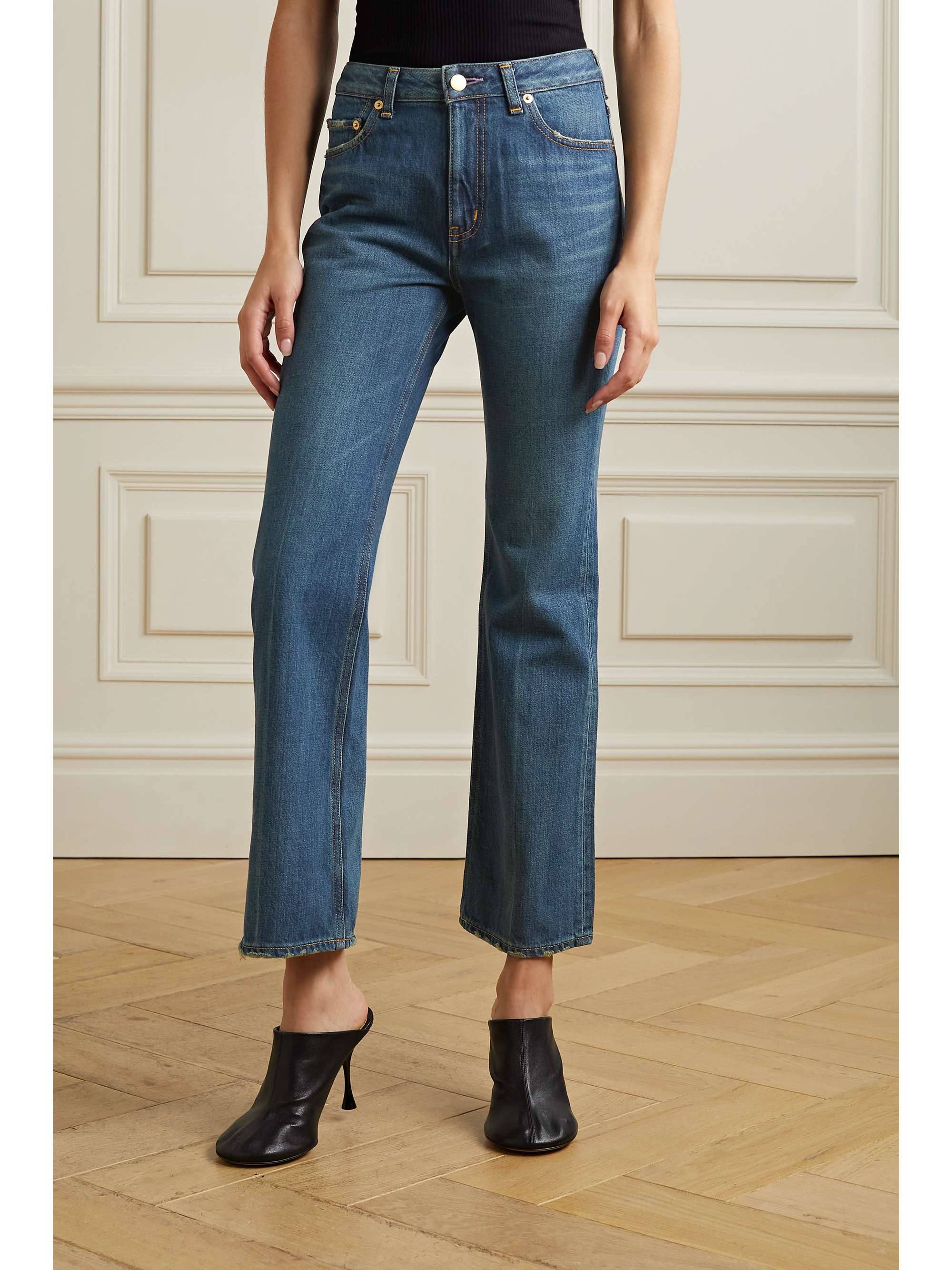 Amethyst mid-rise flared jeans | TU 
