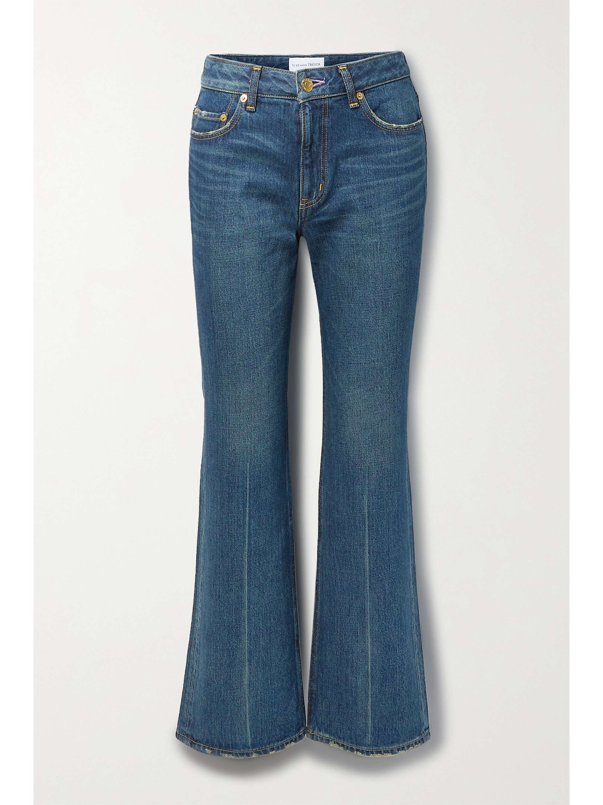 Amethyst mid-rise flared jeans | TU 