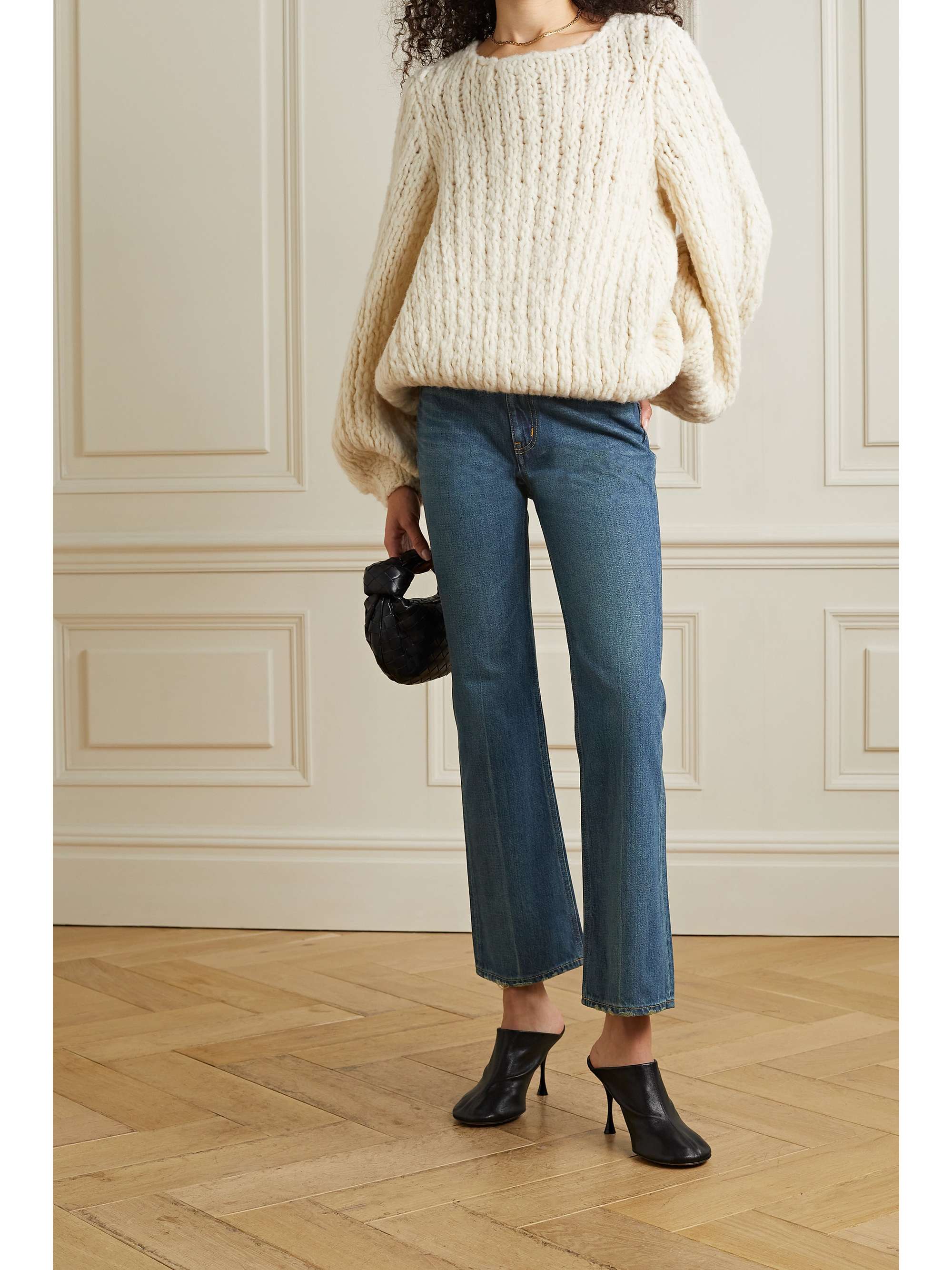 Amethyst mid-rise flared jeans | TU 