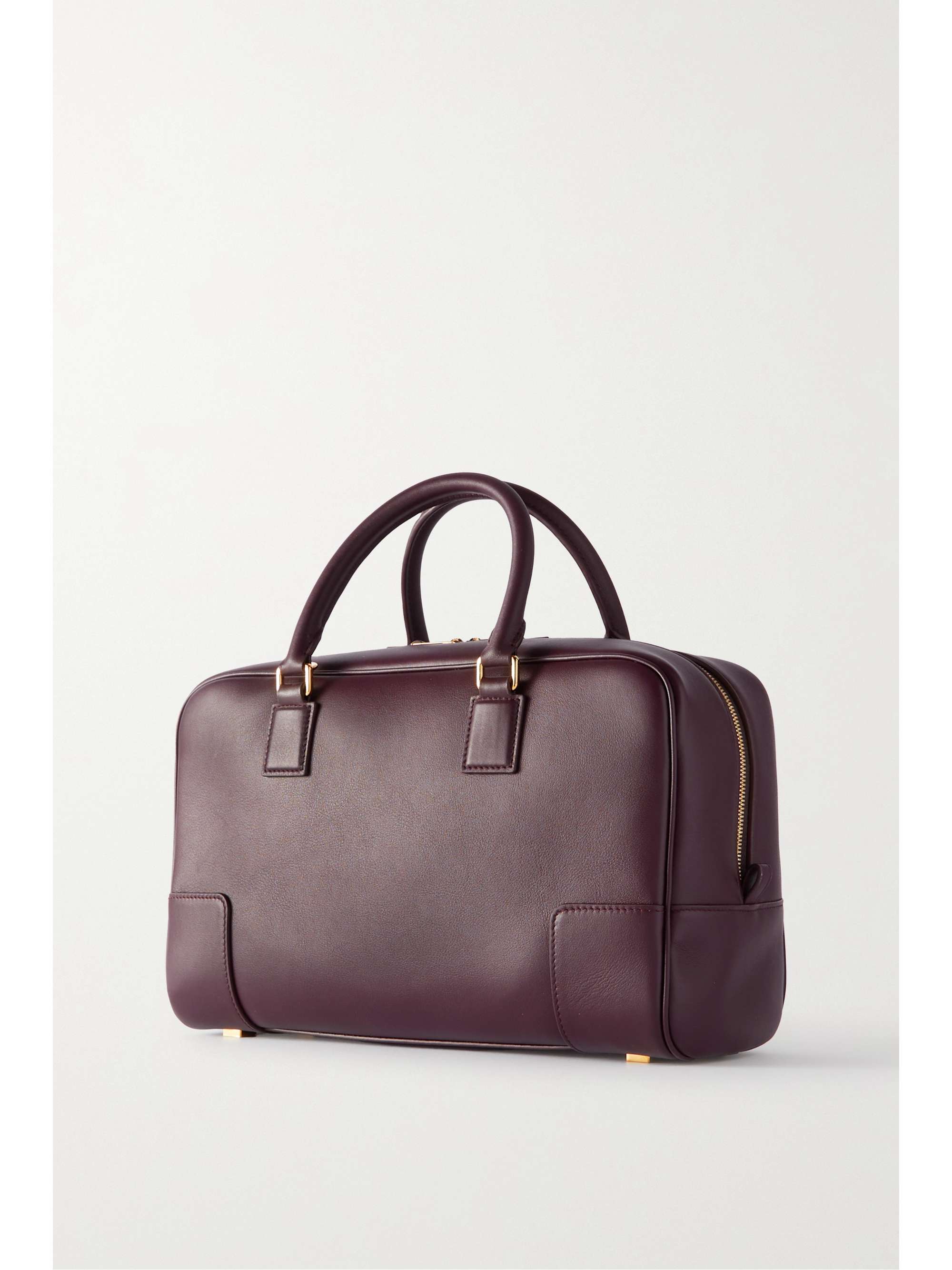 loewe leather-trimmed canvas holdall