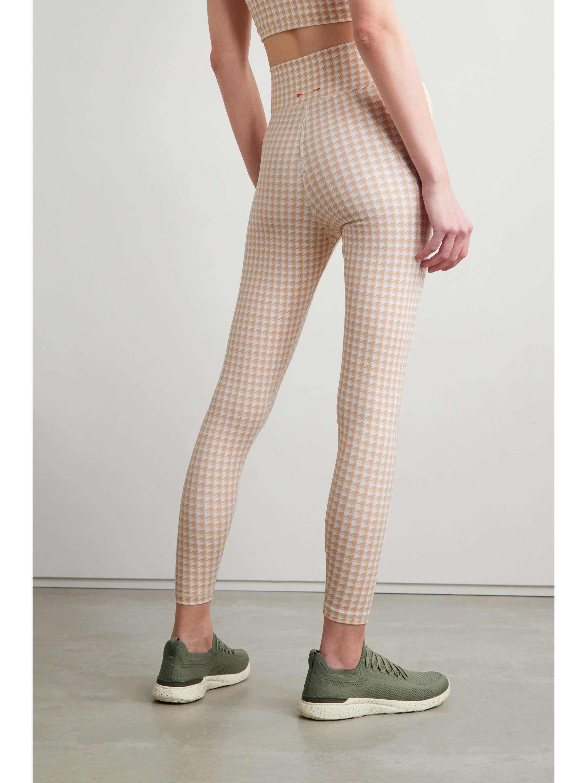 THE UPSIDE Dance houndstooth stretch leggings
