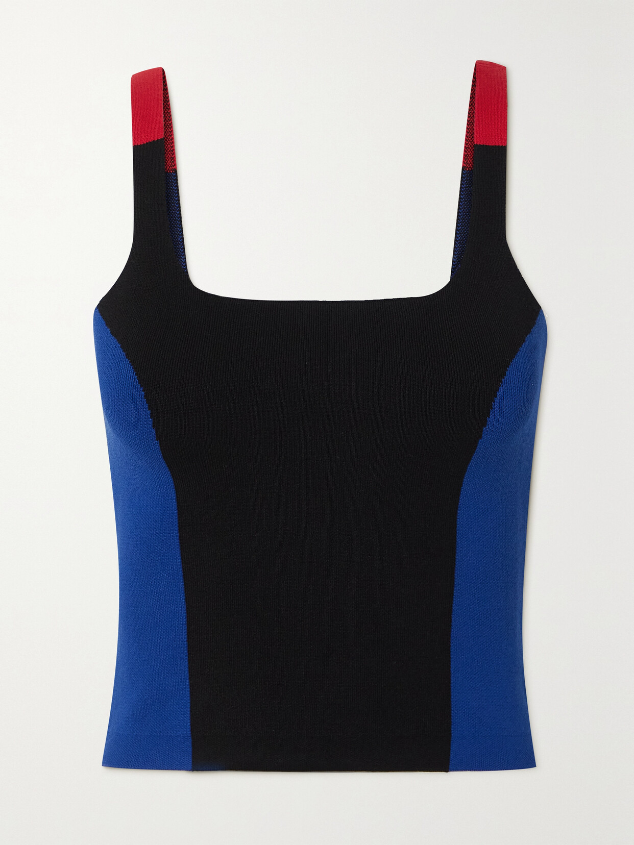 Net Sustain Color-block Stretch-organic Cotton Tank