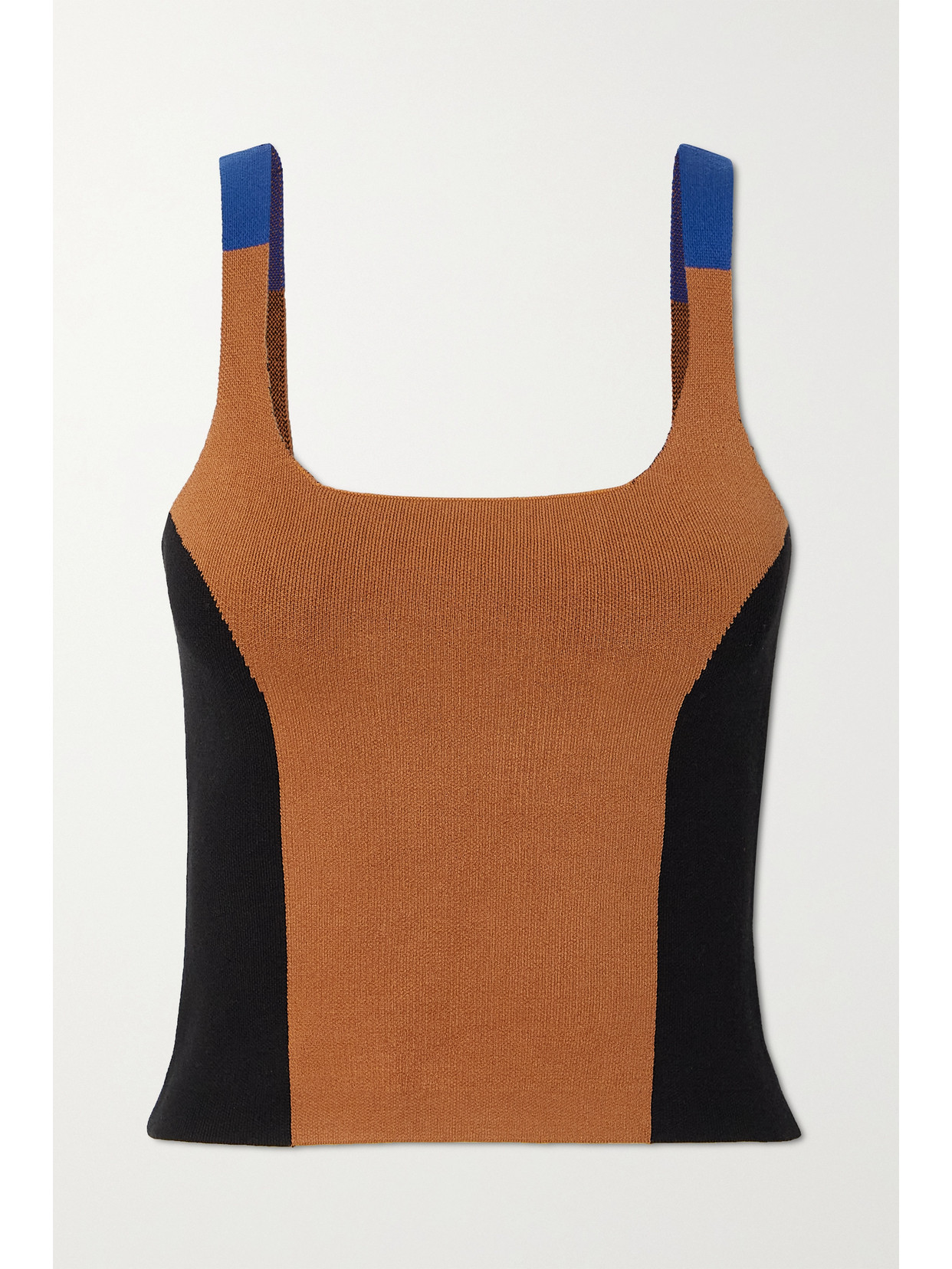 Net Sustain Color-block Stretch-organic Cotton Tank