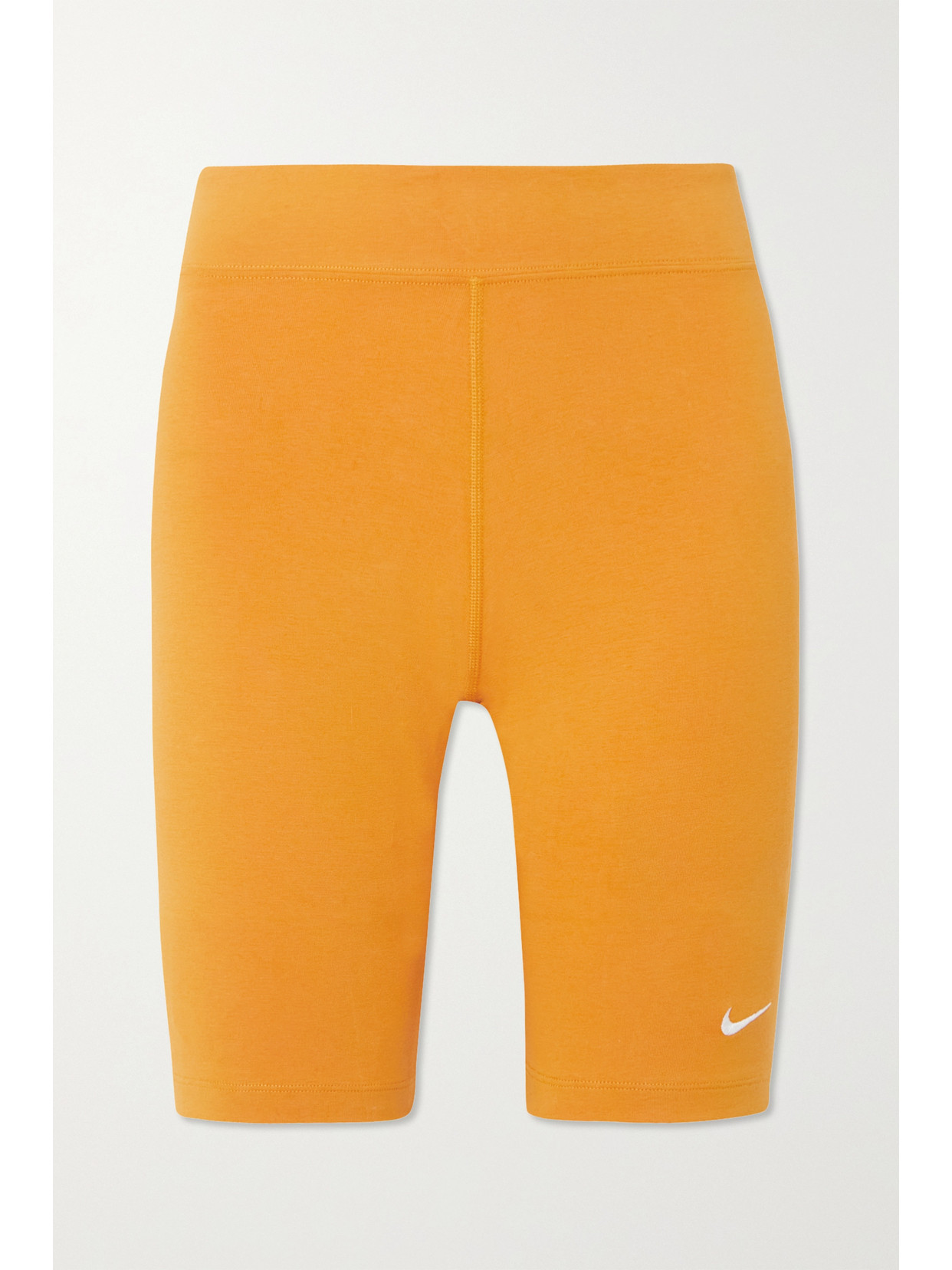 Nike Sportswear Essentials Stretch Cotton-blend Jersey Shorts In Yellow