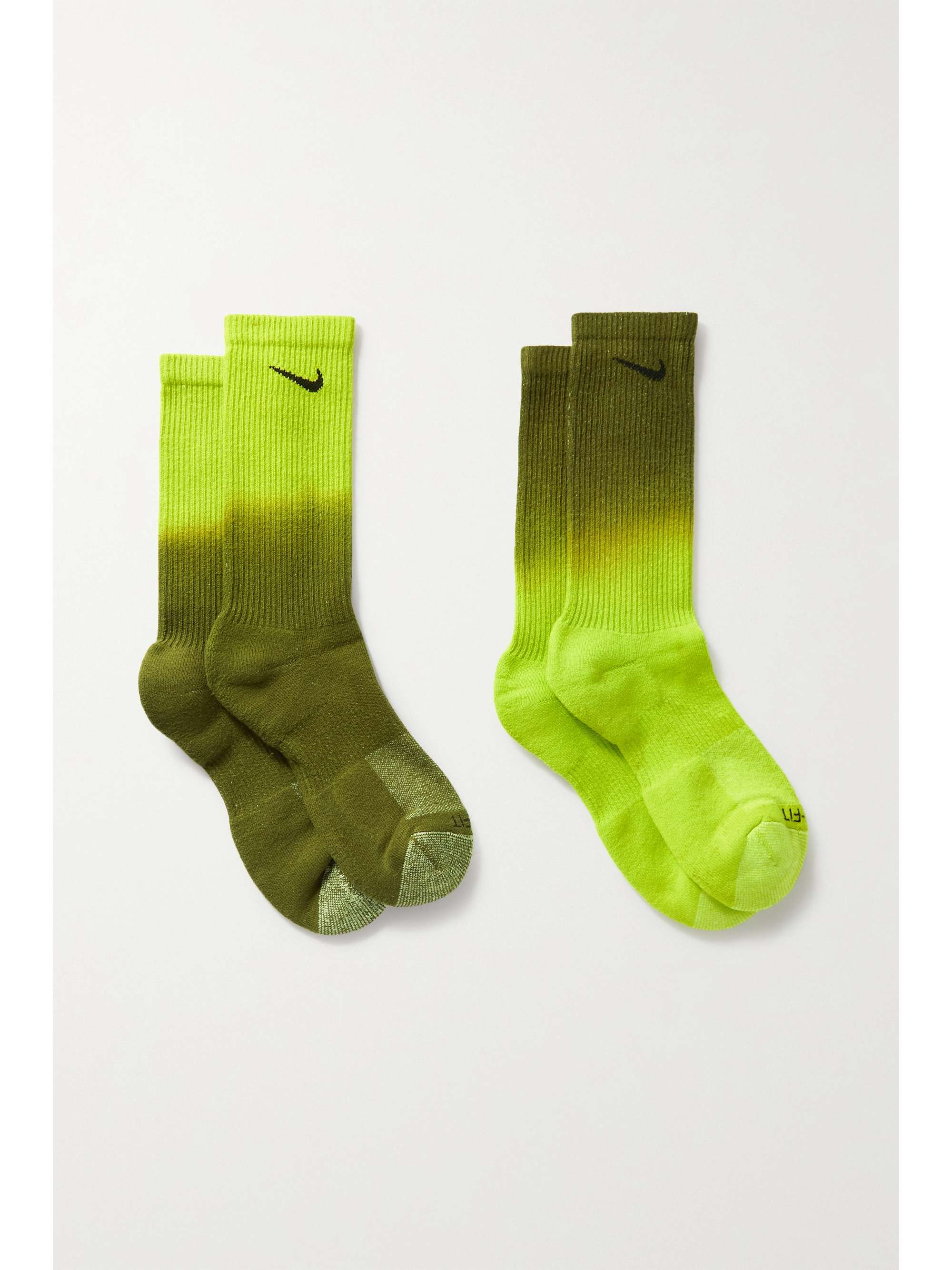 green nike dri fit socks