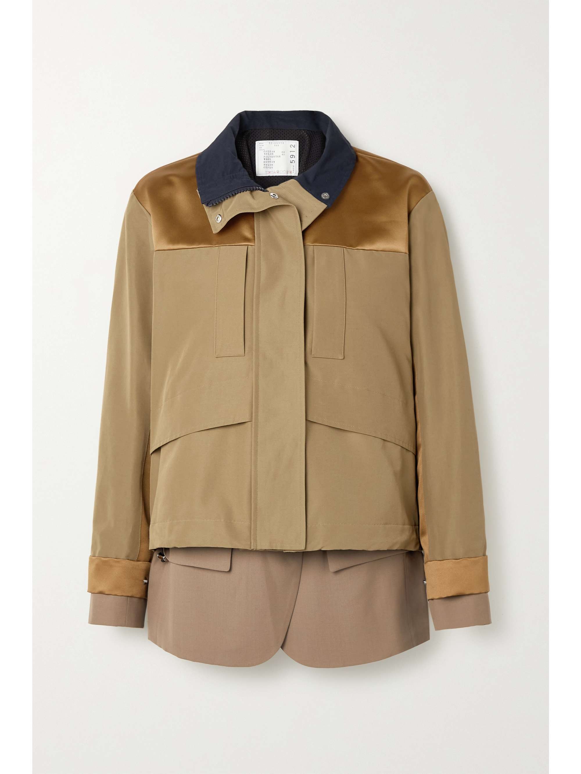 sacai layered jacket