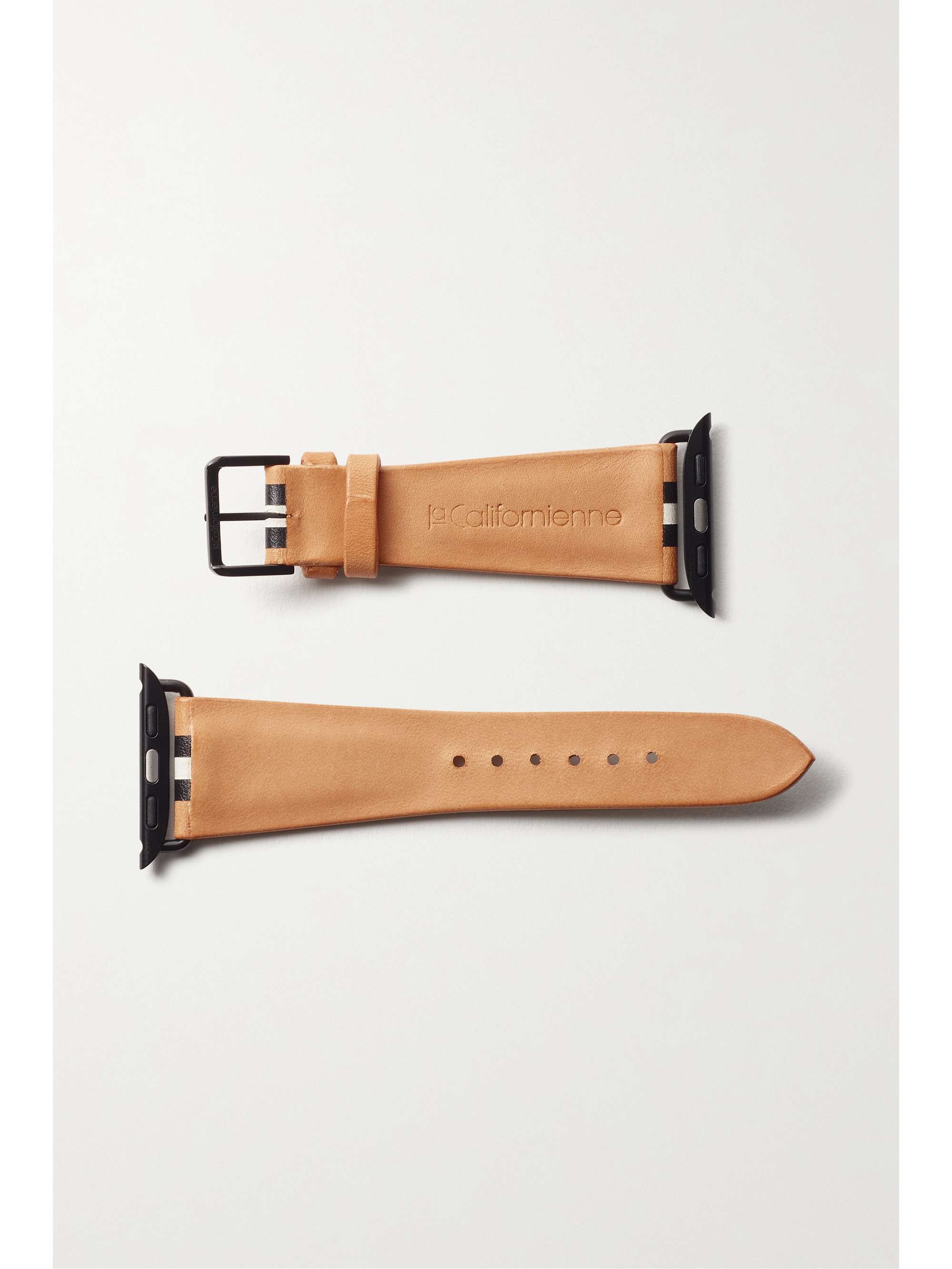 LA CALIFORNIENNE Bracelet de montre en cuir à rayures