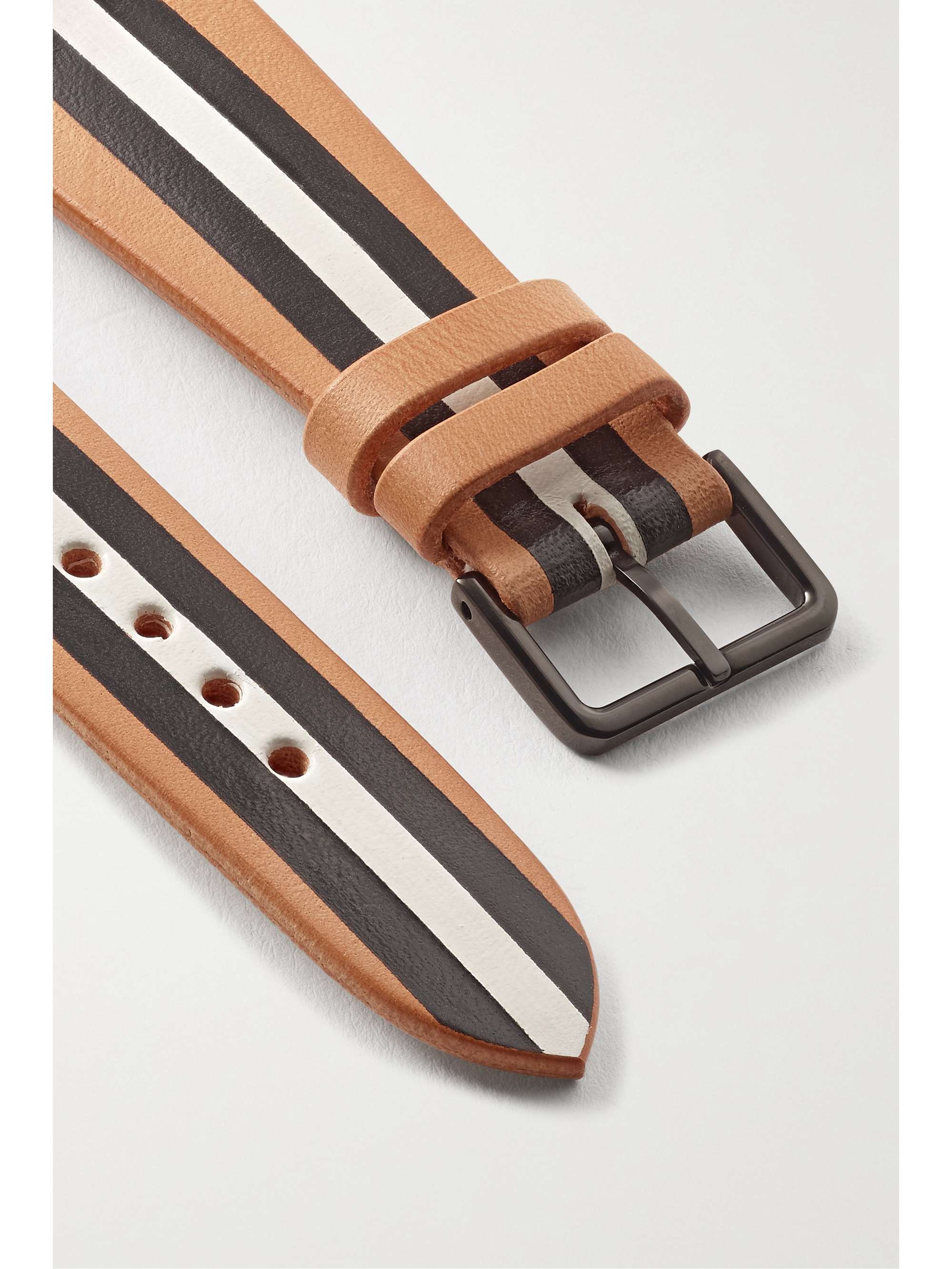 LA CALIFORNIENNE Bracelet de montre en cuir à rayures