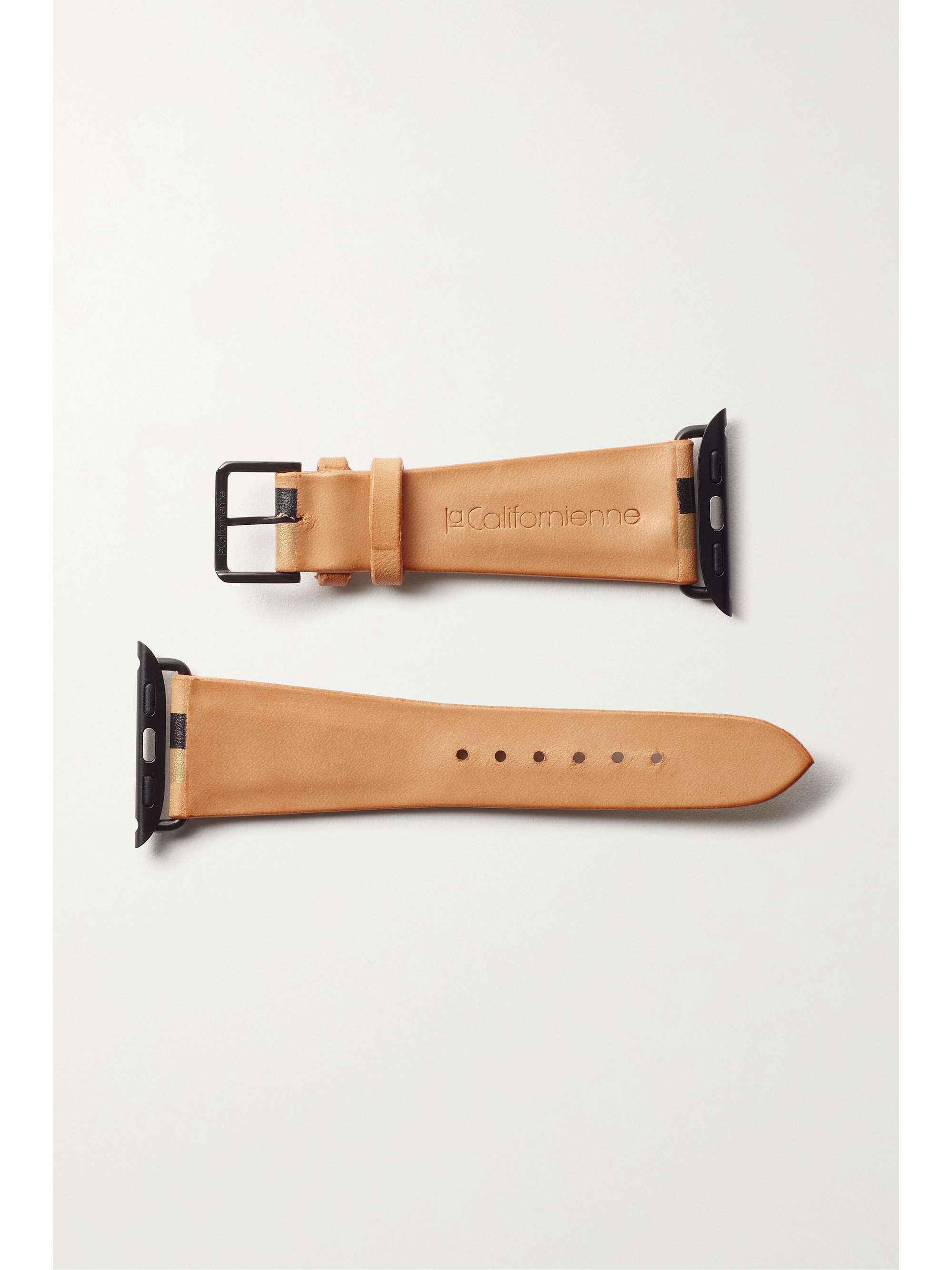LA CALIFORNIENNE Bracelet de montre en cuir à rayures