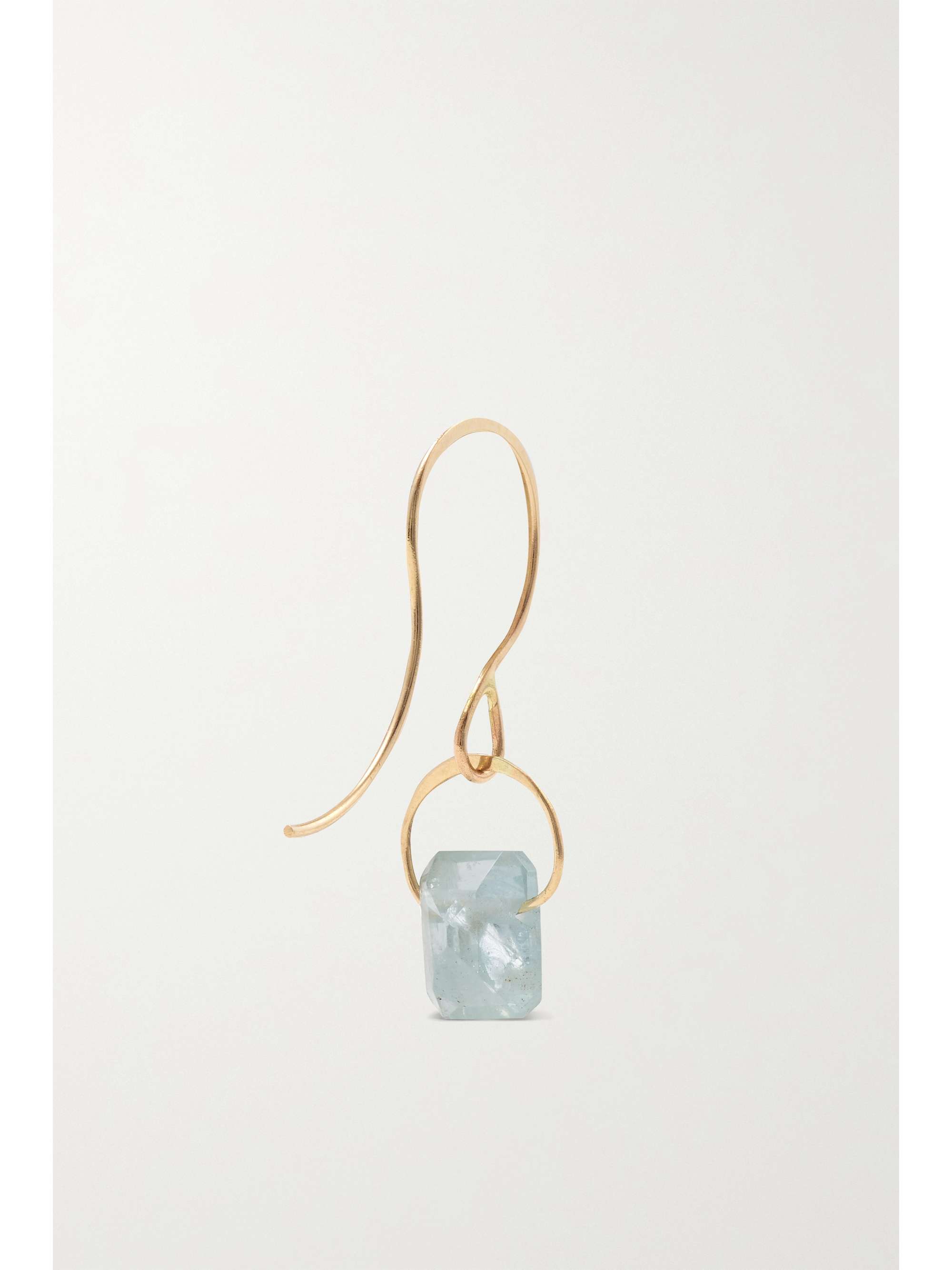MELISSA JOY MANNING 14-karat recycled gold aquamarine earrings