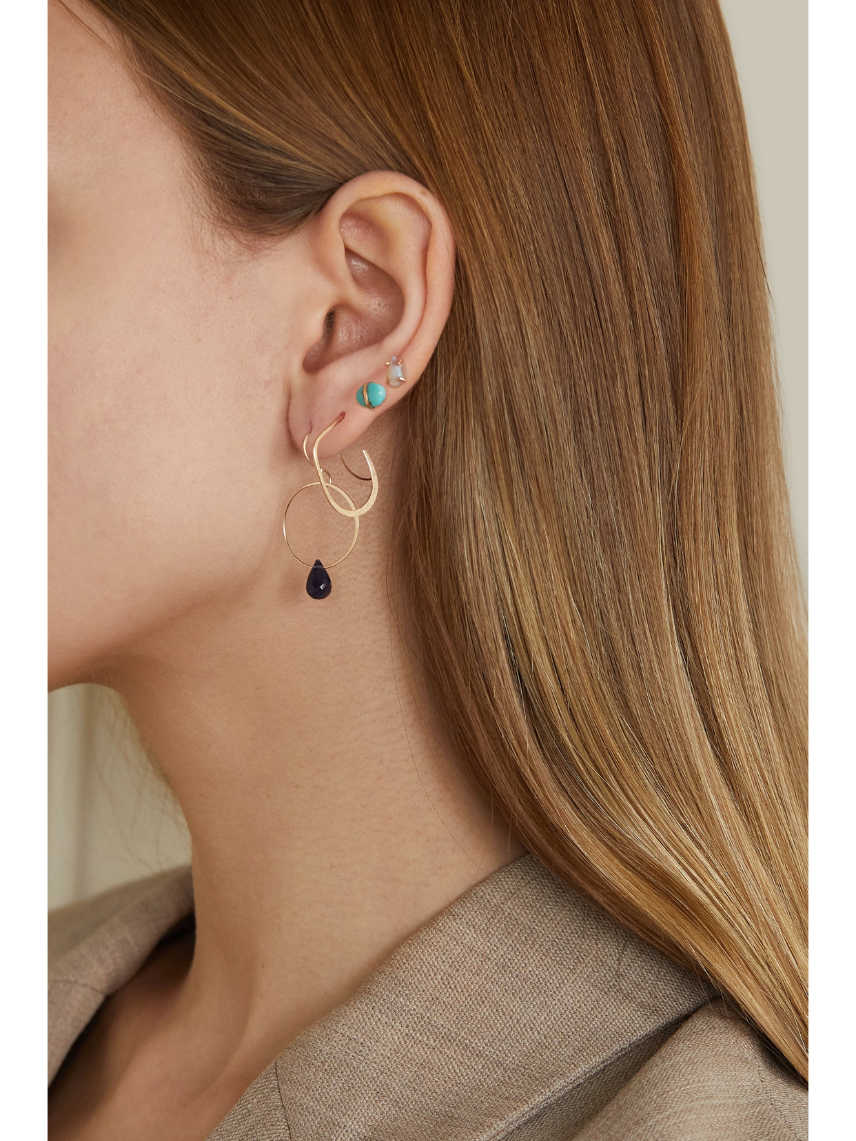 Melissa Joy Manning 14-karat Recycled Gold Opal Earrings In Gold