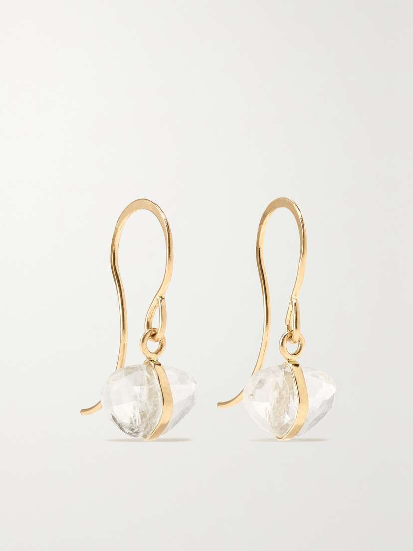 Melissa Joy Manning 14-karat Recycled Gold Moonstone Earrings