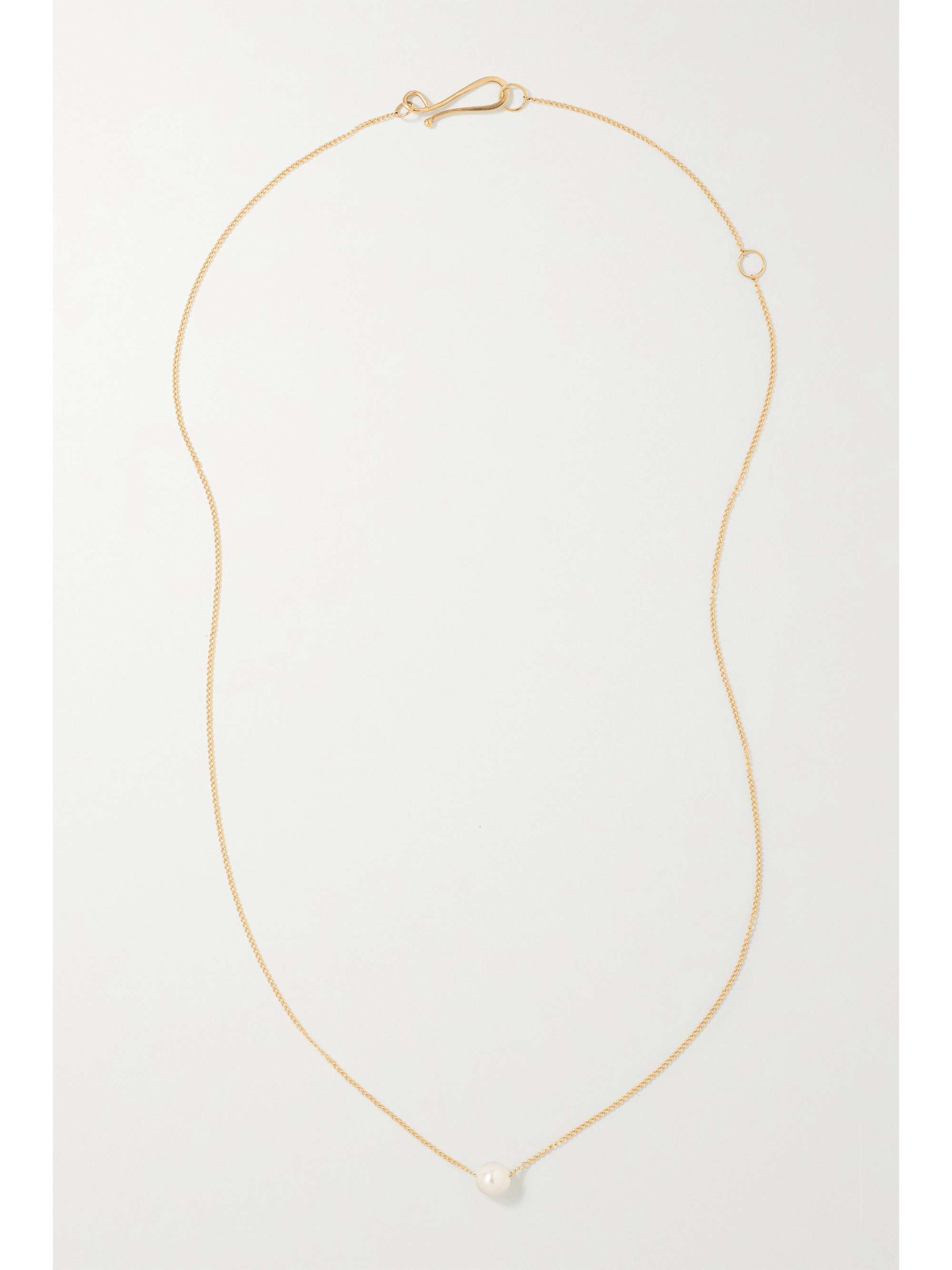 MELISSA JOY MANNING 14-karat recycled gold pearl necklace