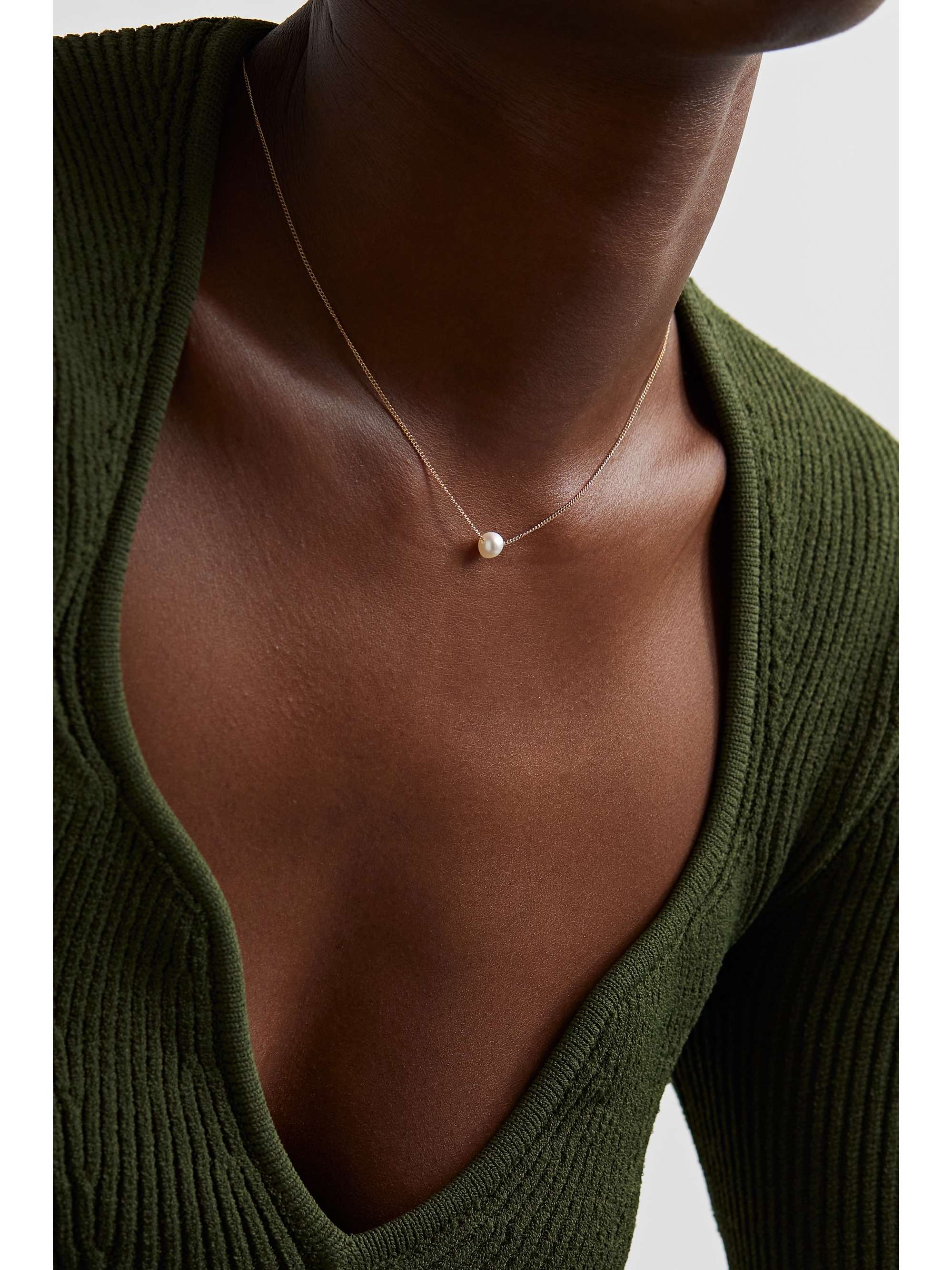 MELISSA JOY MANNING 14-karat recycled gold pearl necklace
