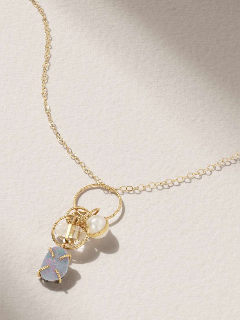 Melissa Joy Manning 14-karat Recycled Gold Multi-stone Necklace