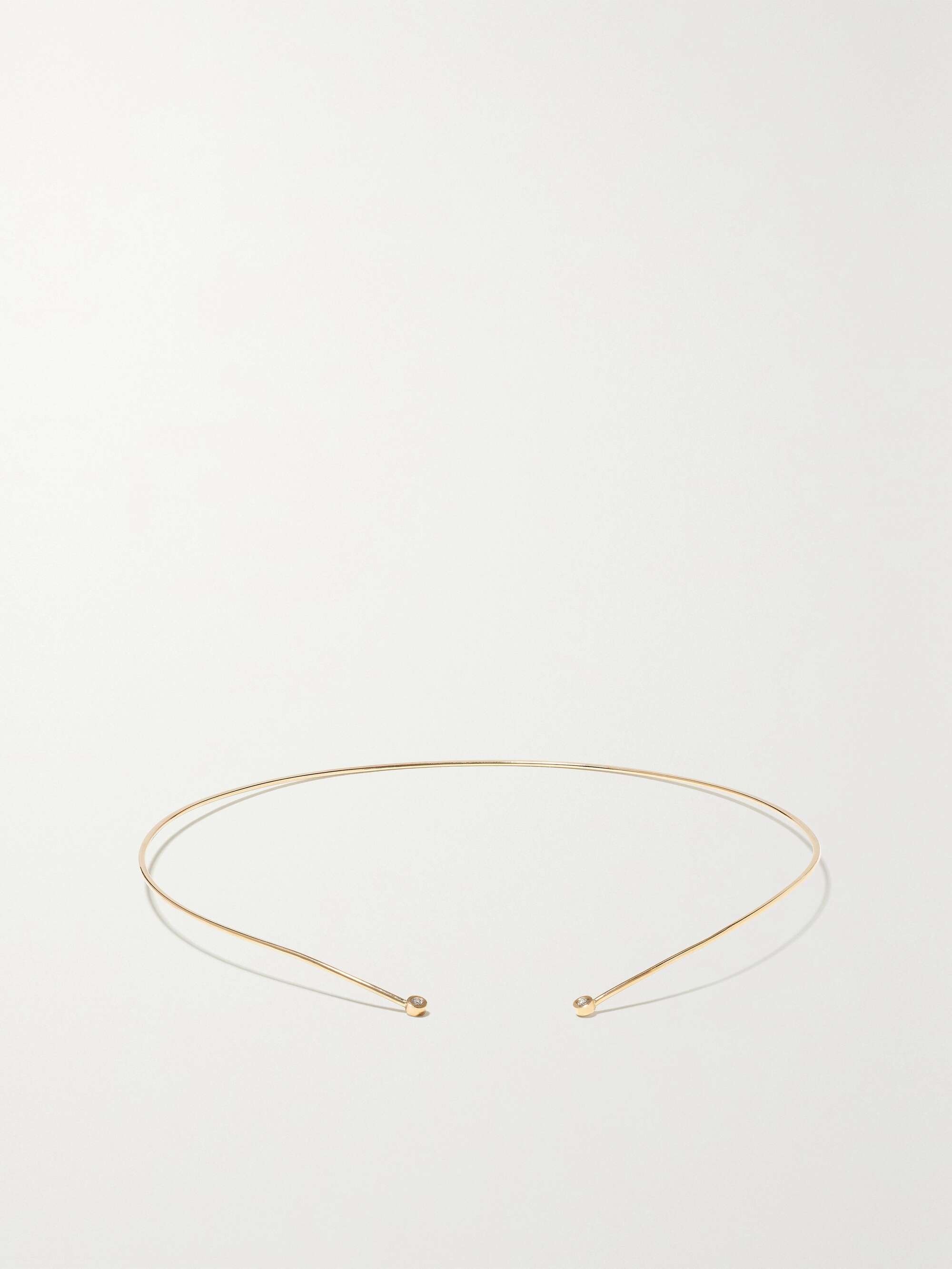 MELISSA JOY MANNING 14-karat recycled gold diamond necklace