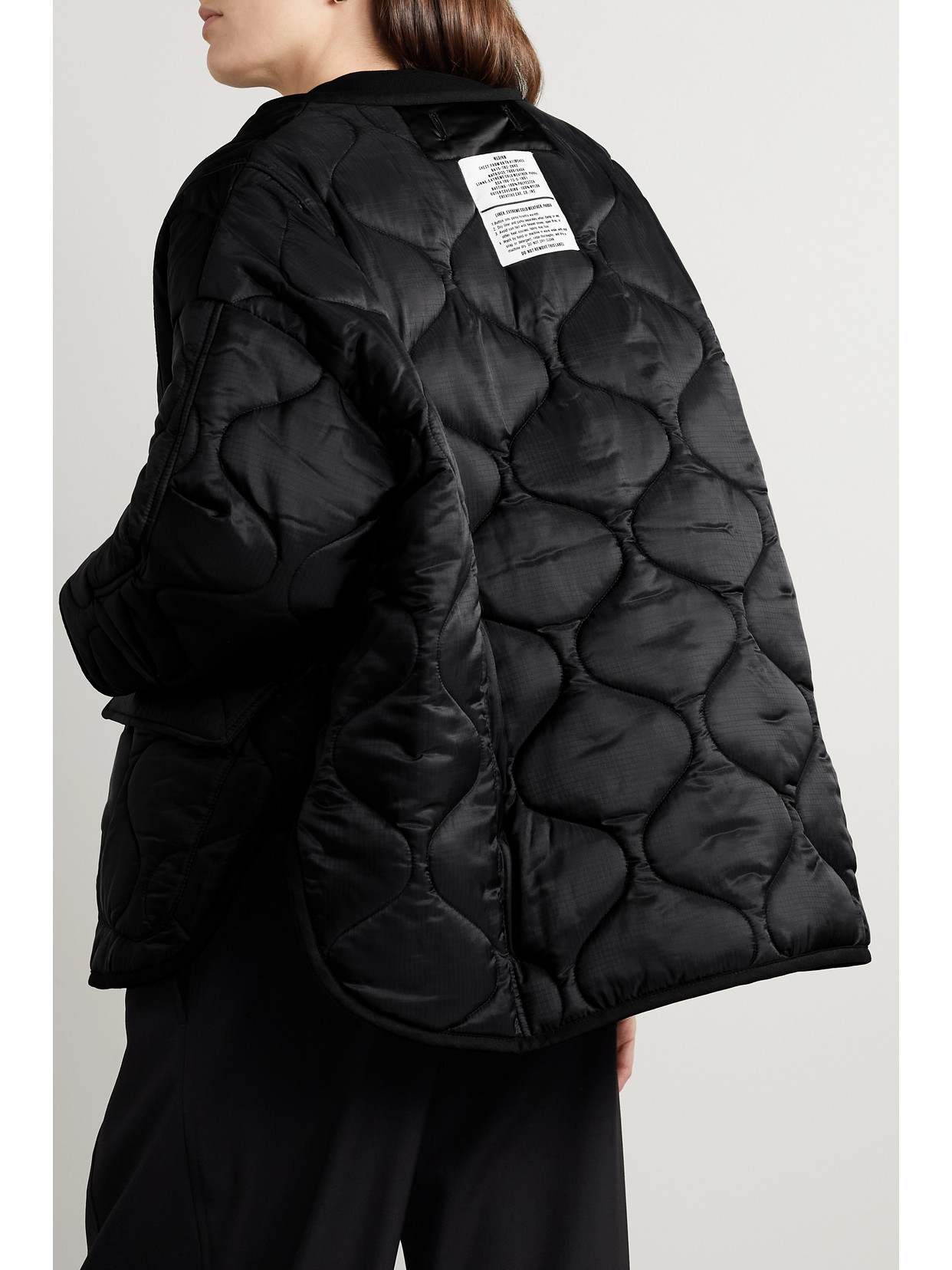 THE FRANKIE SHOP QUILTED PADDED RIPSTOP JACKET