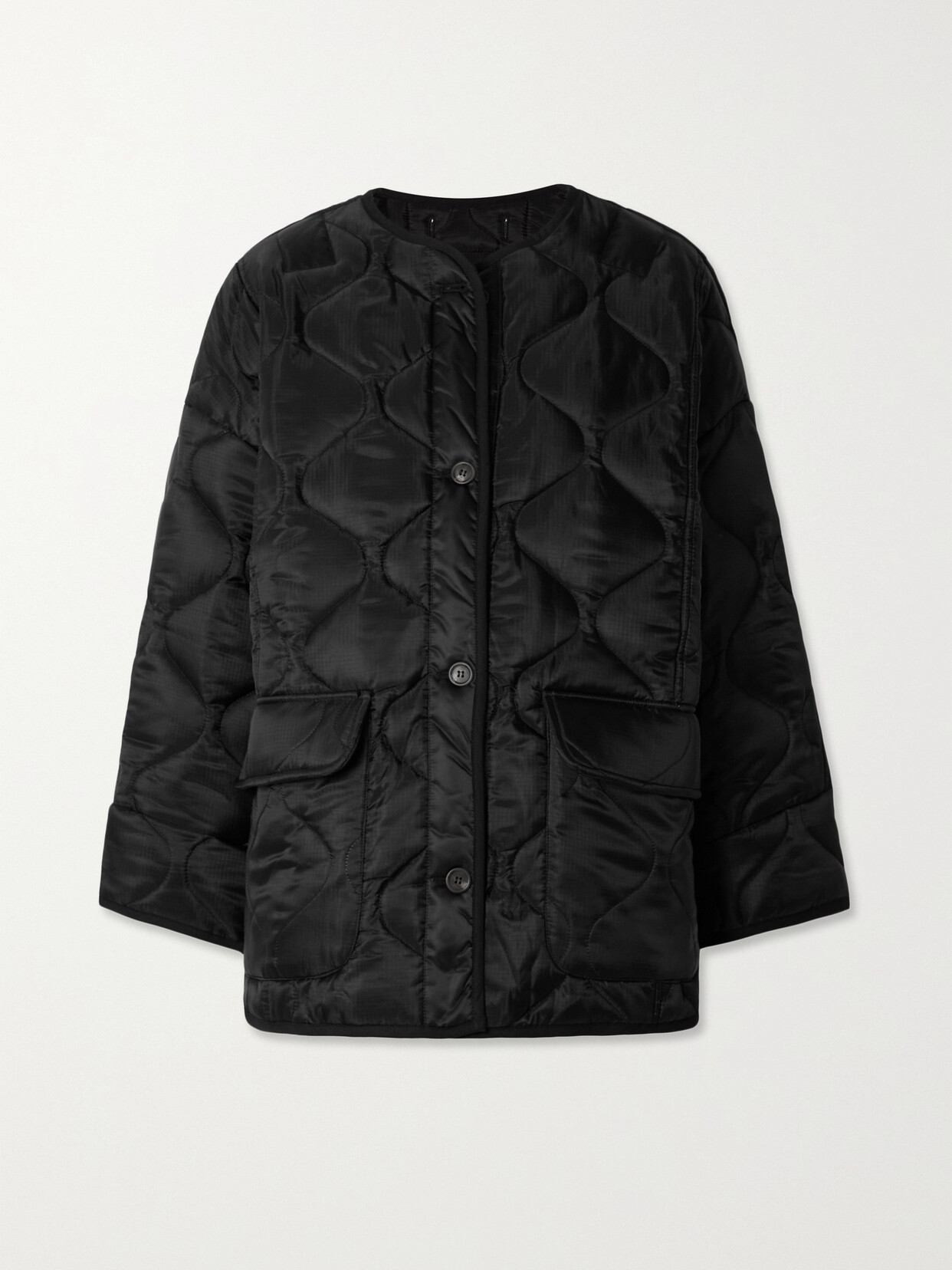 The Frankie Shop - Quilted Padded Ripstop Jacket - Black