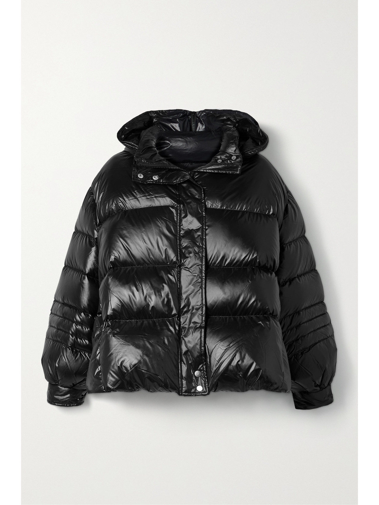 THE FRANKIE SHOP VAL HOODED QUILTED RECYCLED SHELL DOWN JACKET