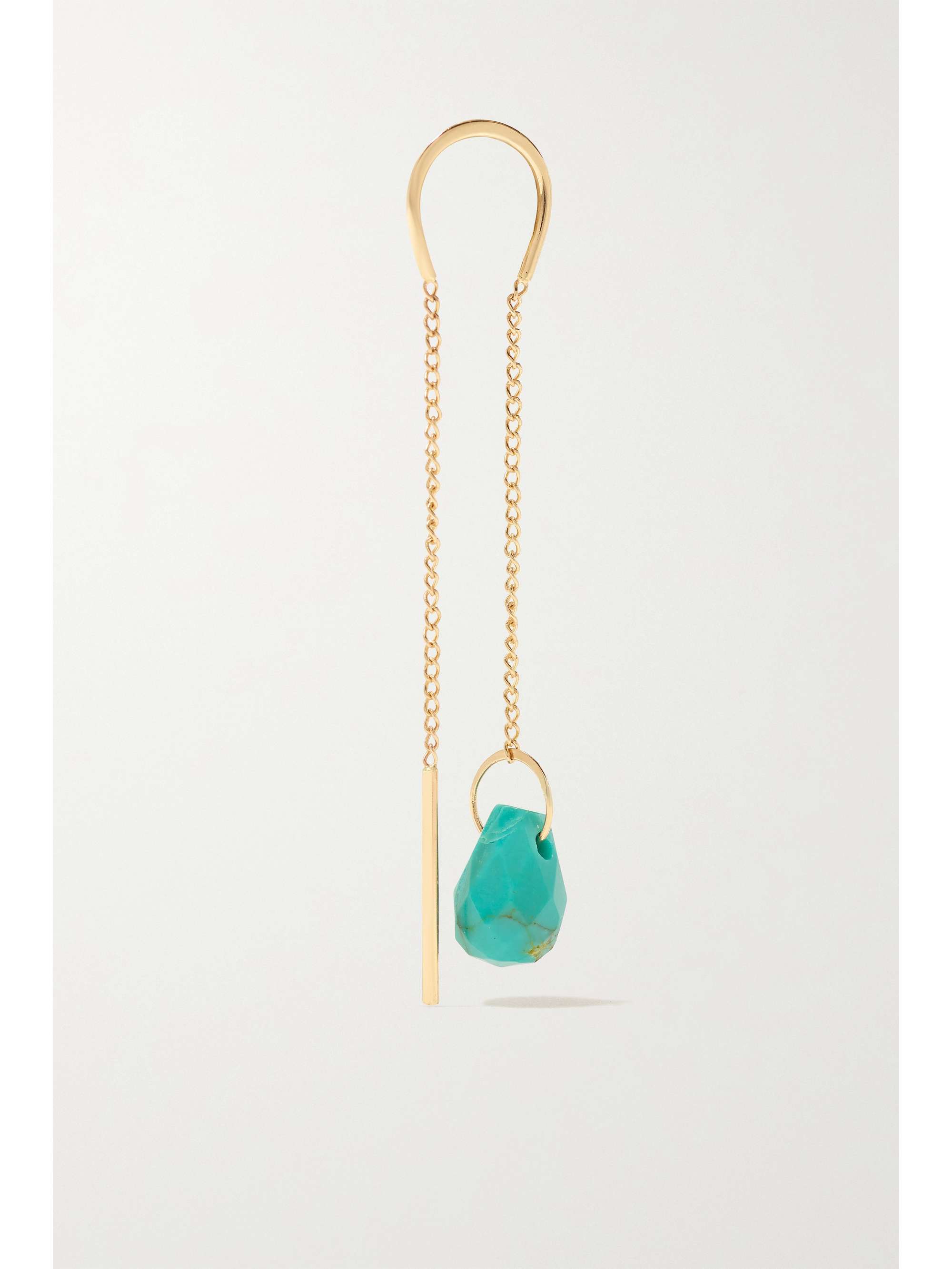 MELISSA JOY MANNING 14-karat recycled gold turquoise earrings