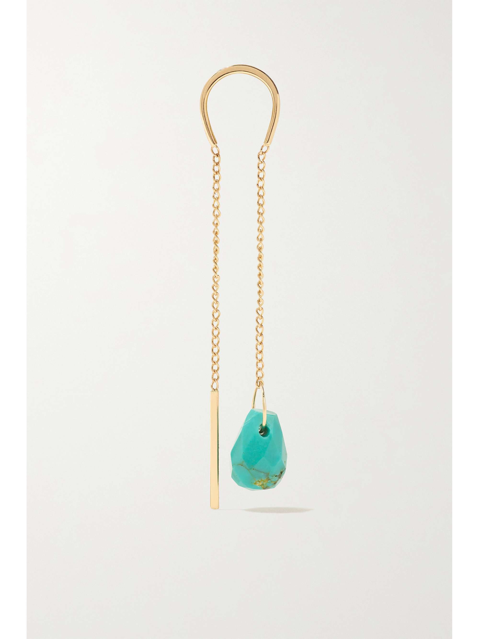 MELISSA JOY MANNING 14-karat recycled gold turquoise earrings